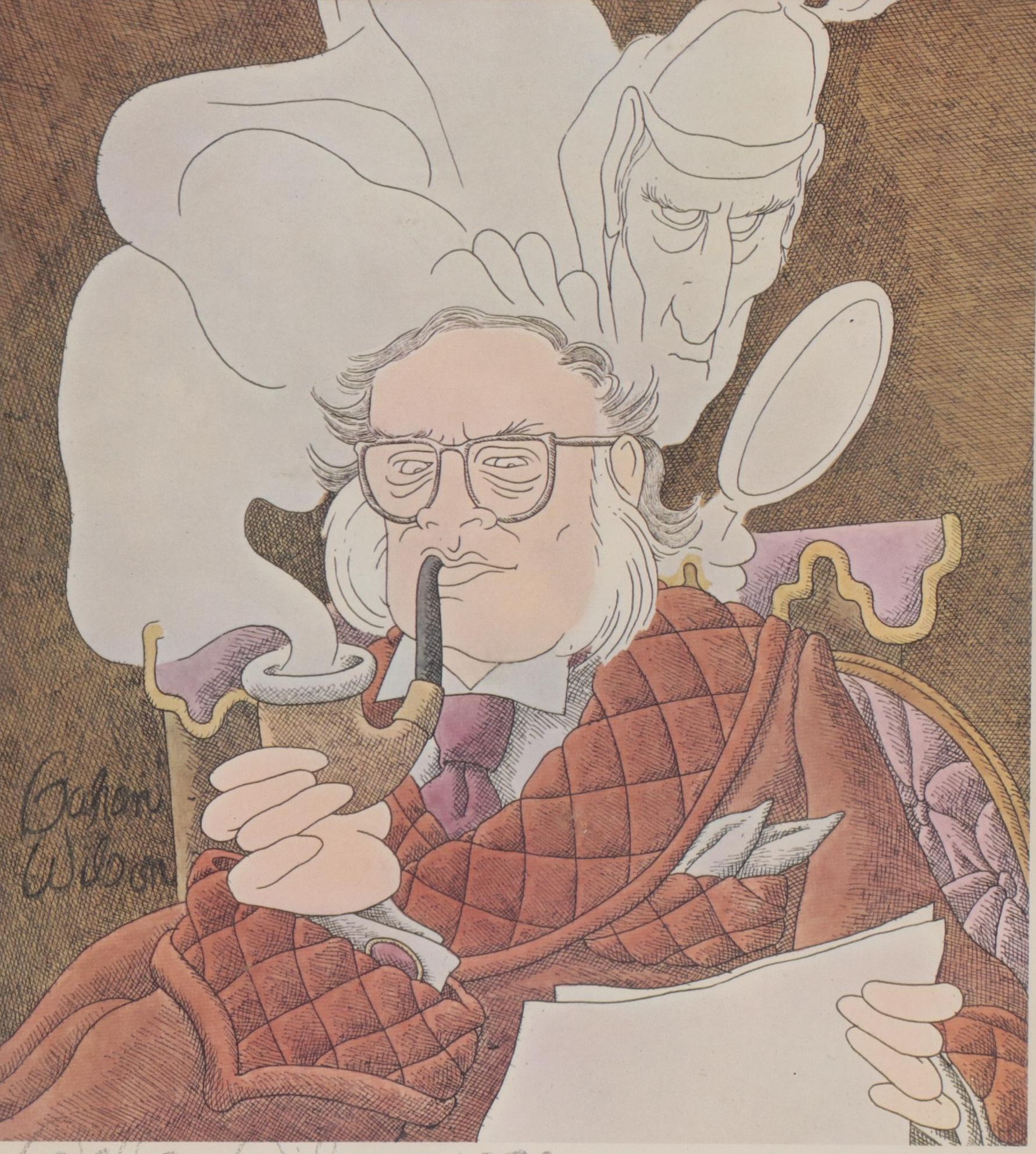 Gahan Allen Wilson Cartoon Offset Lithograph, 1978