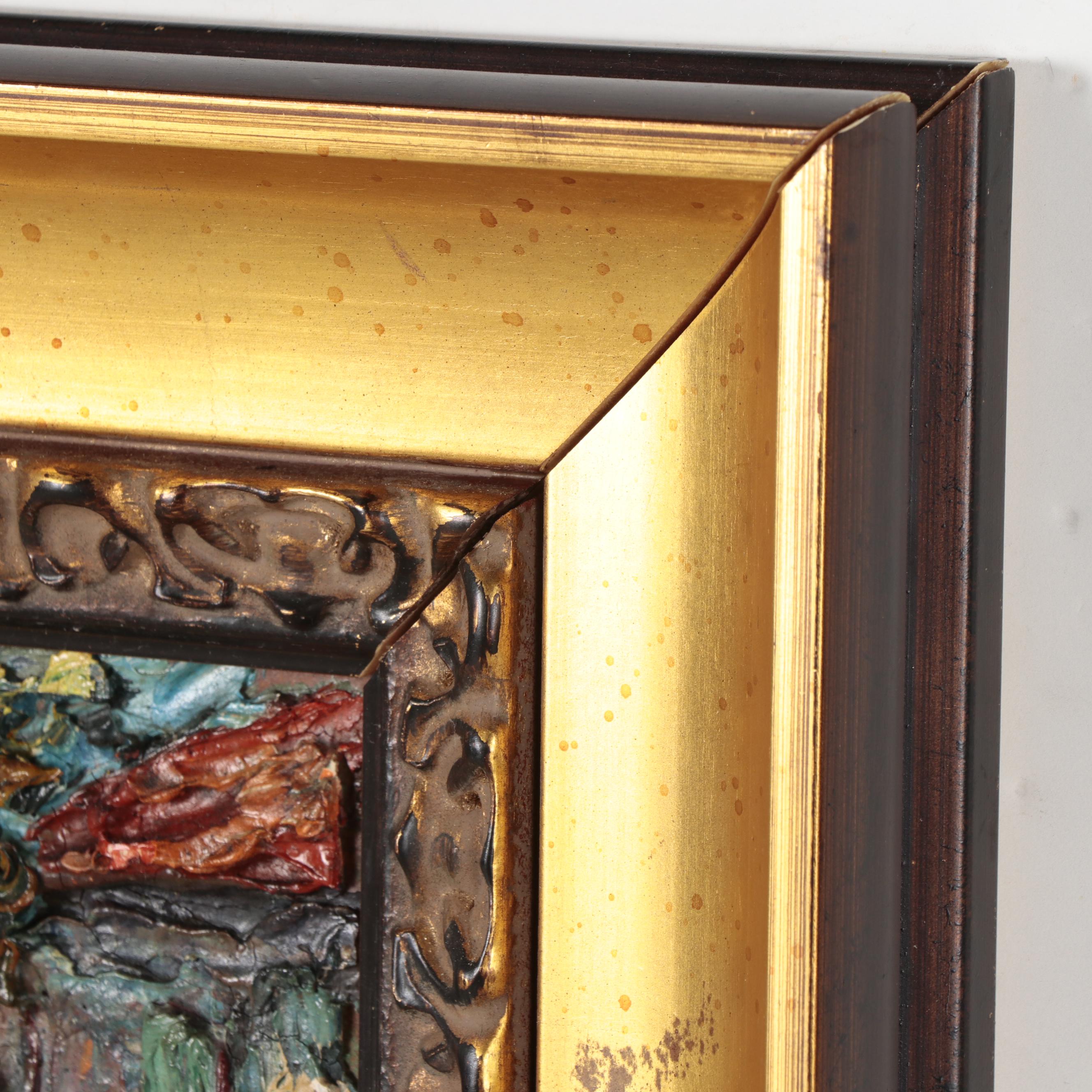 Preben Rasmussen Cityscape Oil Painting, Mid-20th Century