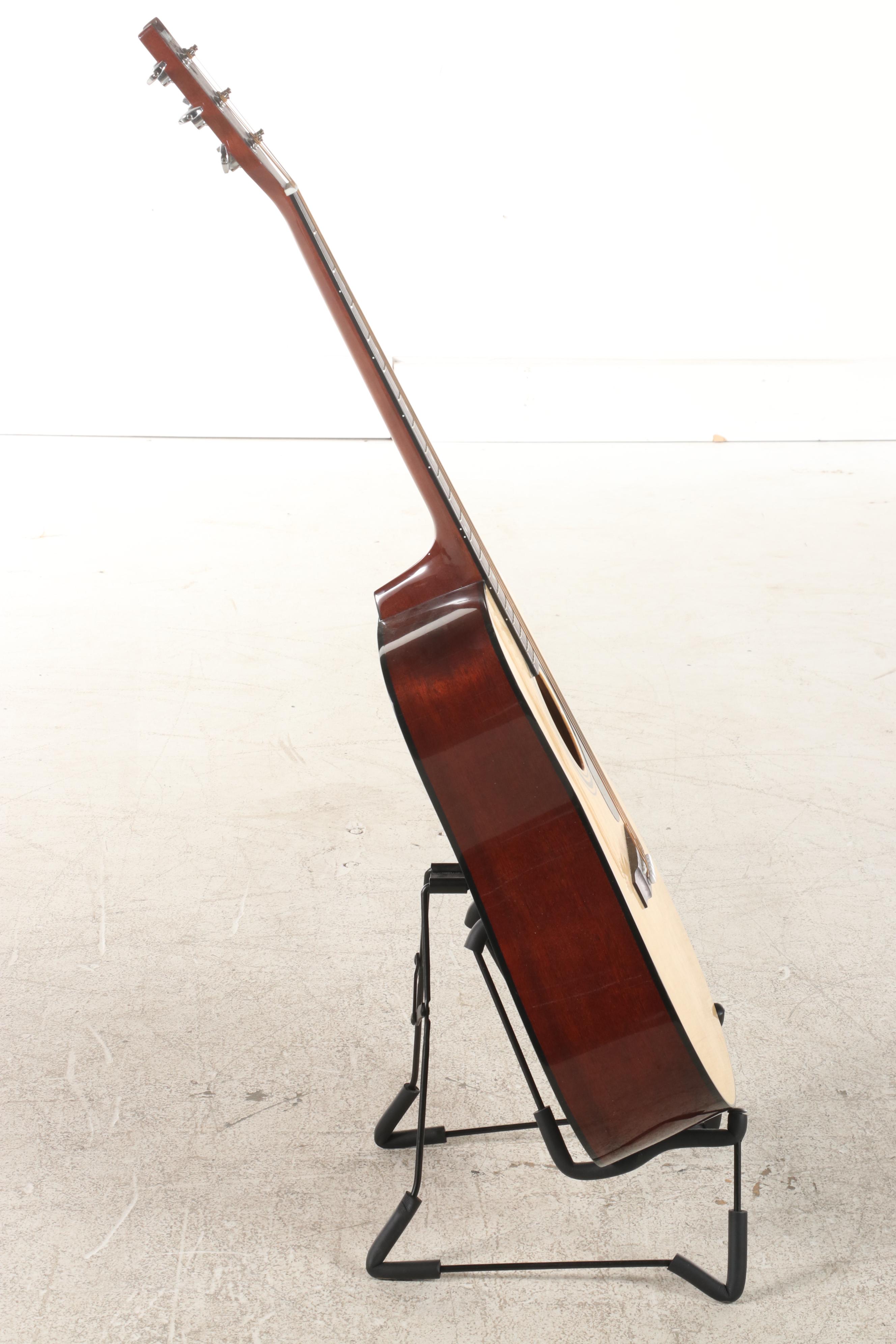 Yamaha FD01S Acoustic Guitar with Stands and Music Books