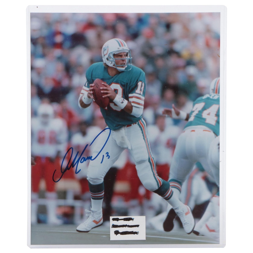 Dan Marino Signed Miami Dolphins NFL Photo Print, COA