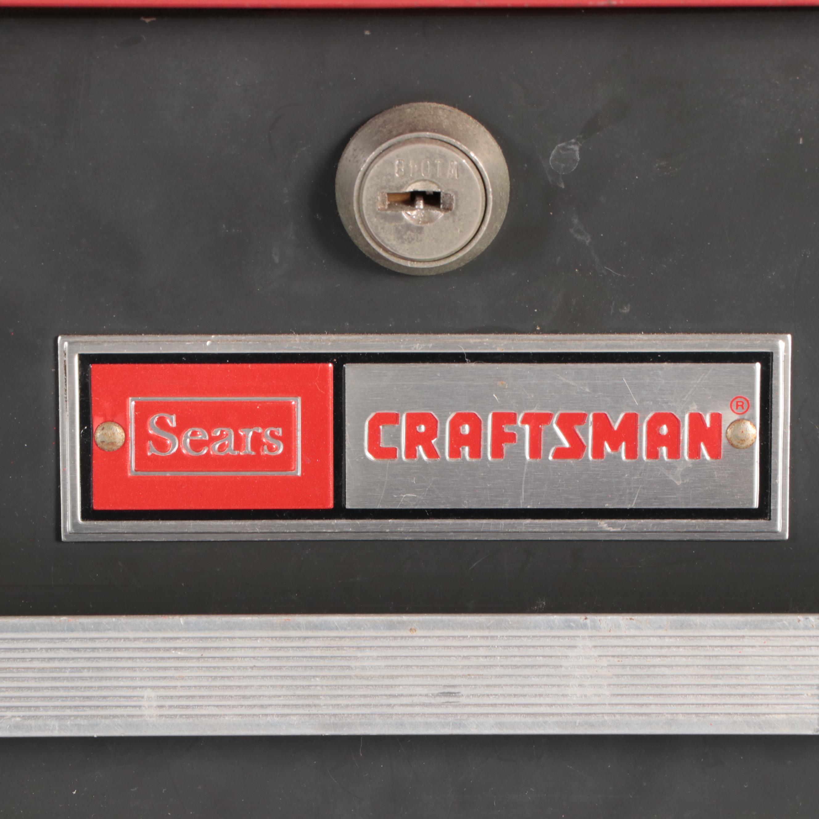 Craftsman 18-Drawer Tool Cabinet Cart with Assorted Hand Tools