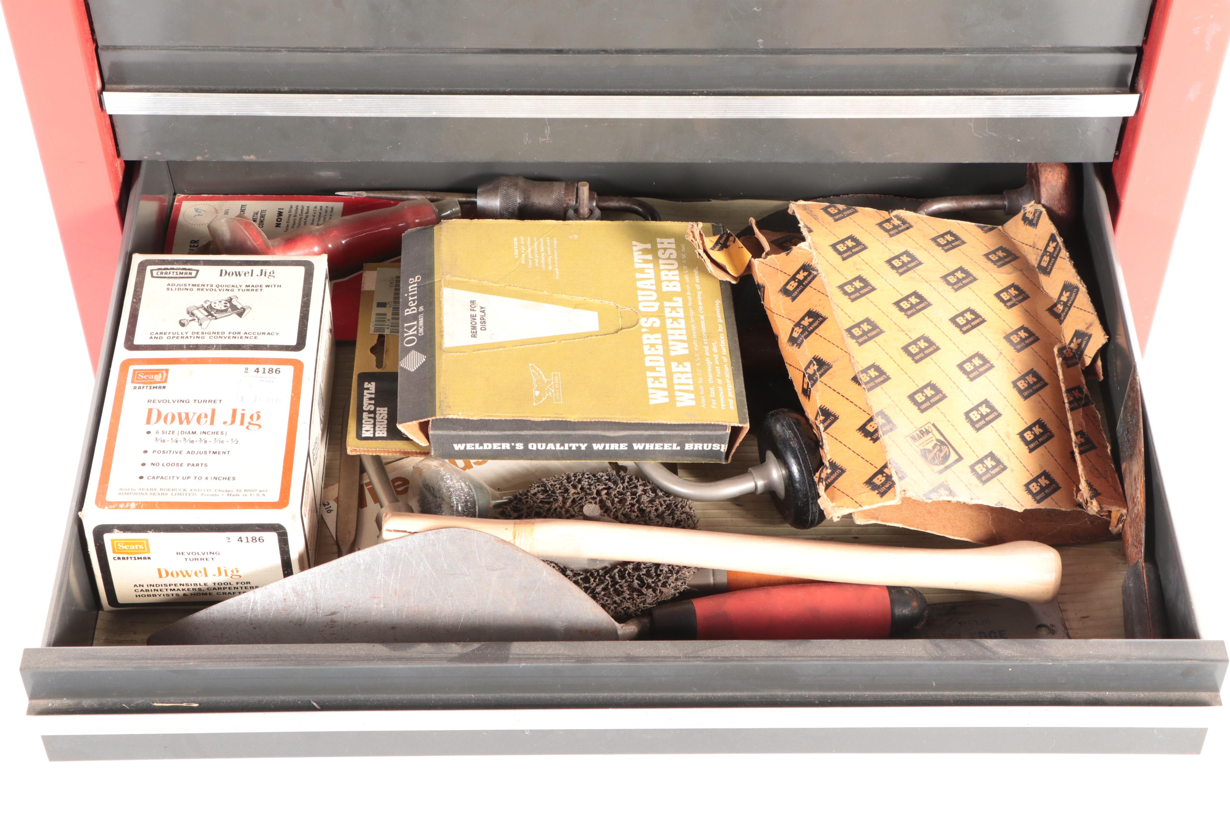 Craftsman 18-Drawer Tool Cabinet Cart with Assorted Hand Tools