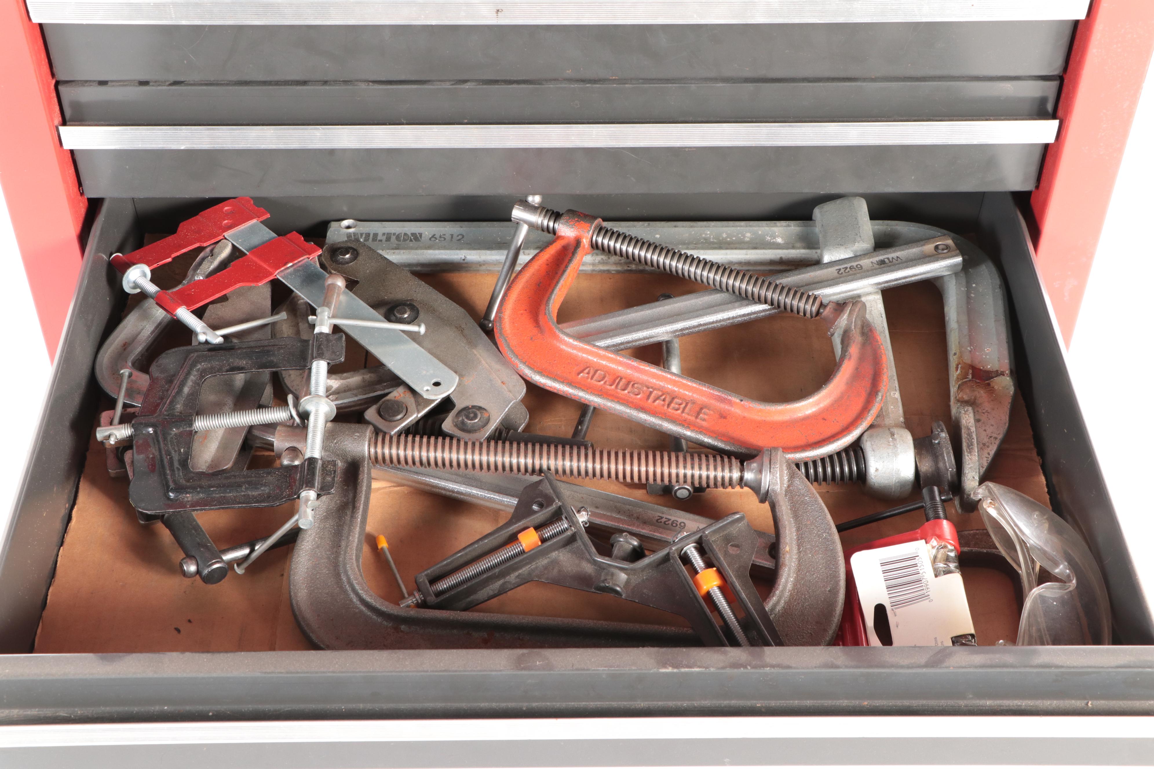 Craftsman 18-Drawer Tool Cabinet Cart with Assorted Hand Tools