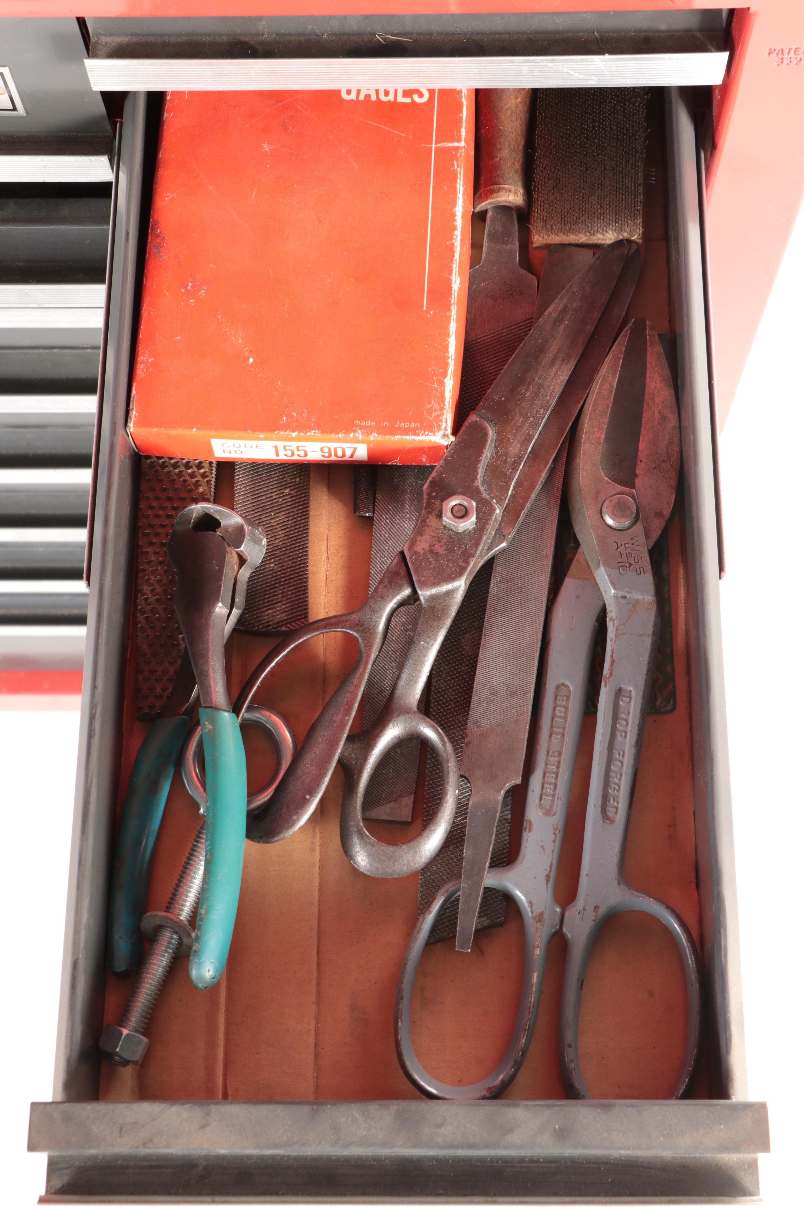 Craftsman 18-Drawer Tool Cabinet Cart with Assorted Hand Tools