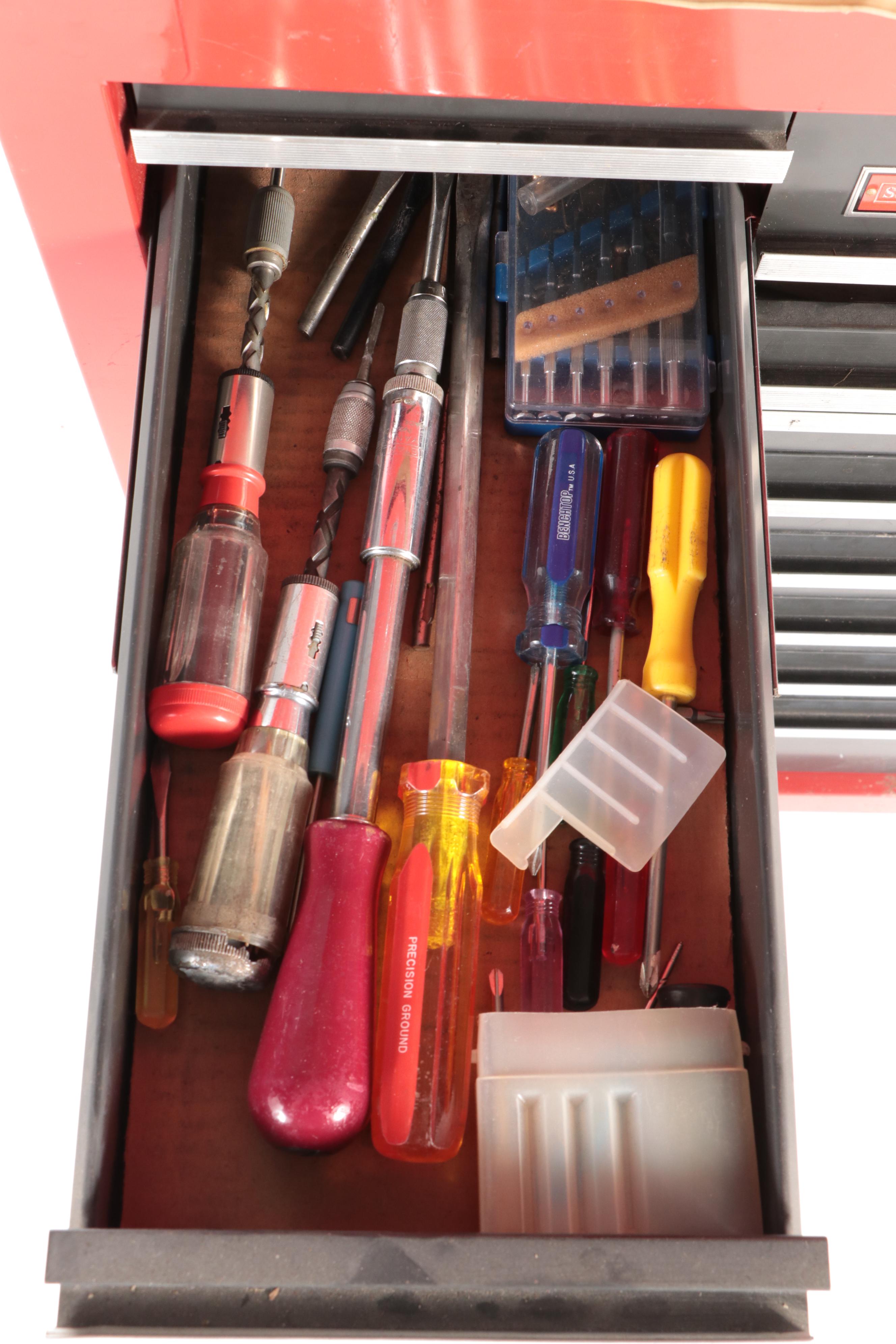 Craftsman 18-Drawer Tool Cabinet Cart with Assorted Hand Tools