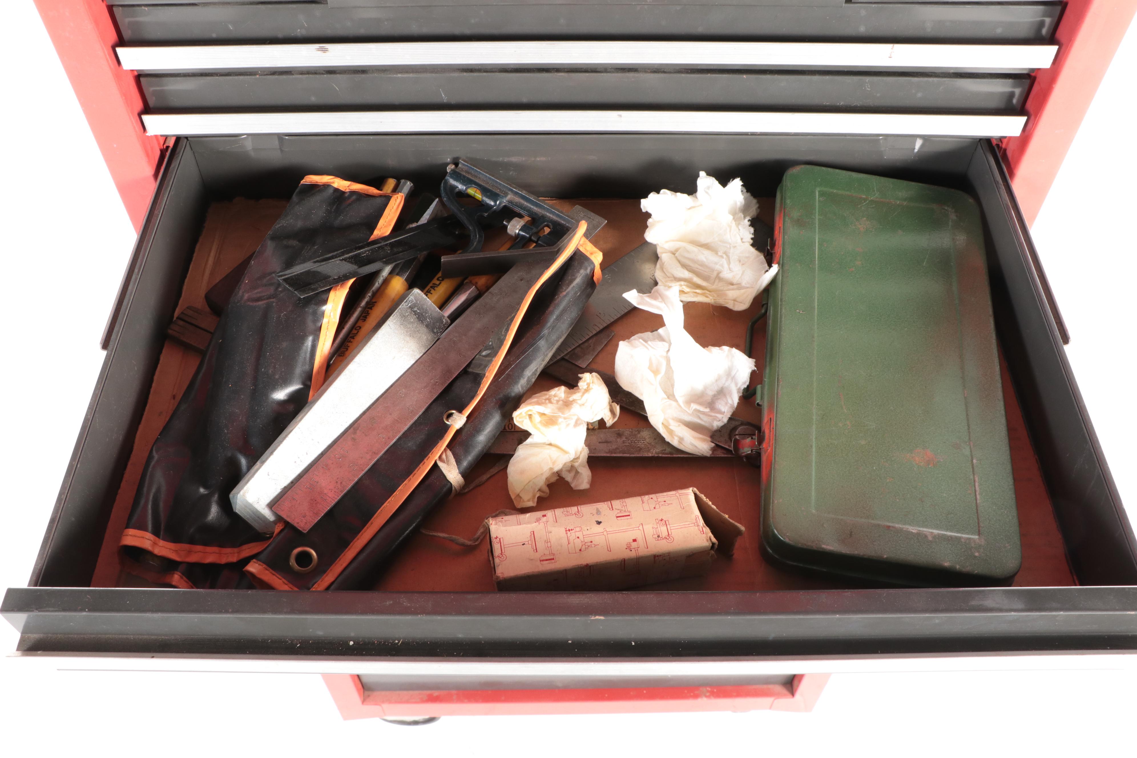 Craftsman 18-Drawer Tool Cabinet Cart with Assorted Hand Tools