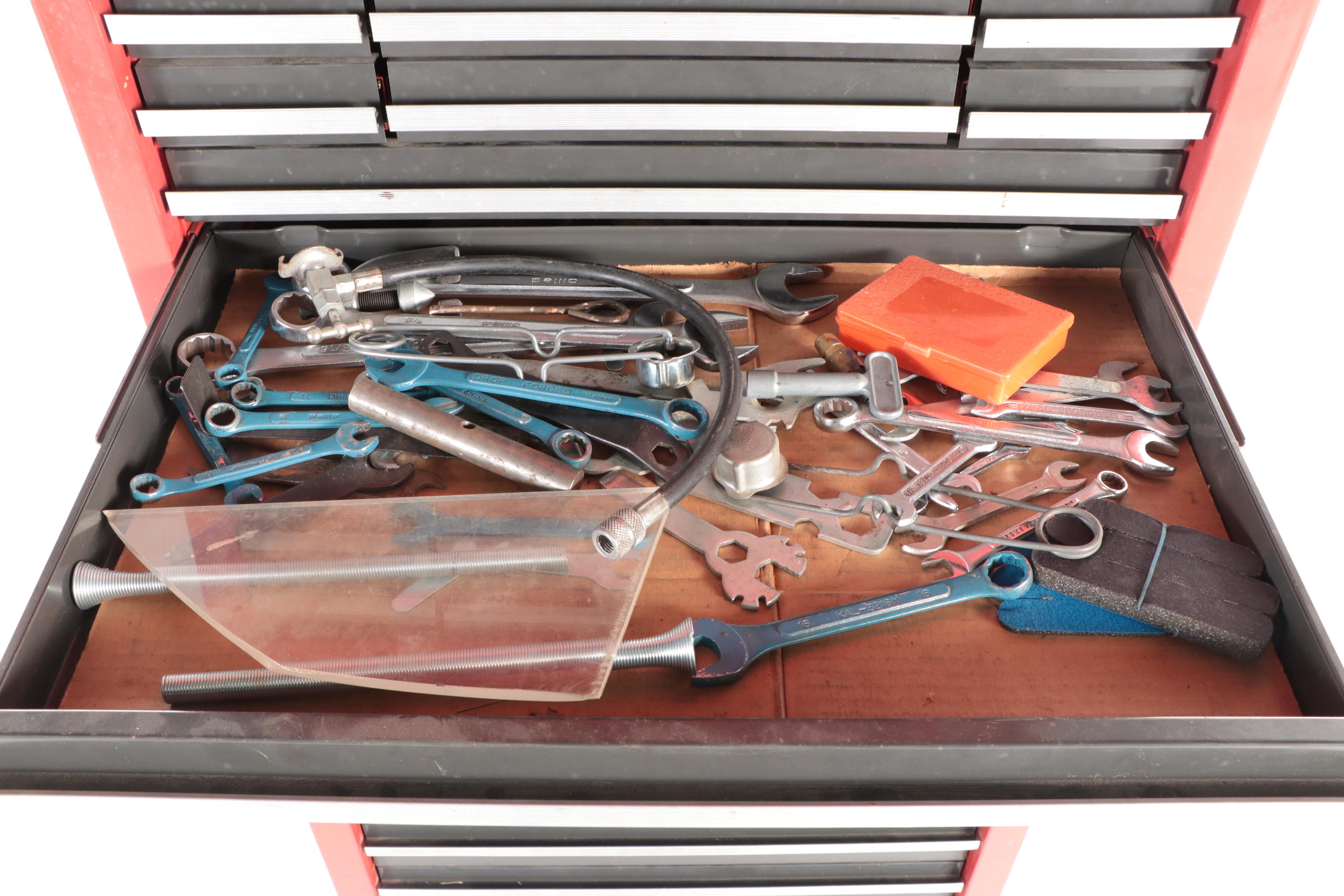 Craftsman 18-Drawer Tool Cabinet Cart with Assorted Hand Tools