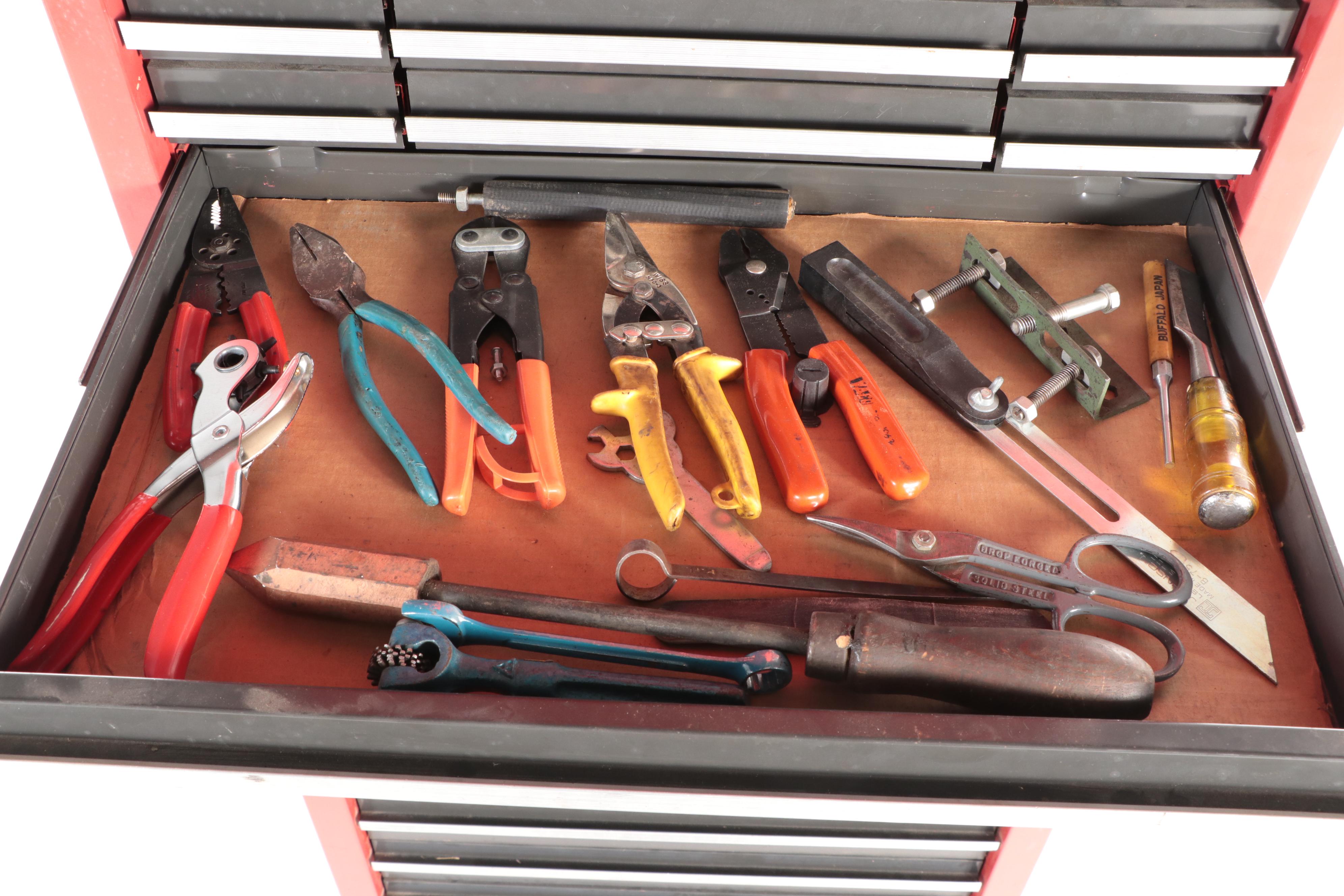 Craftsman 18-Drawer Tool Cabinet Cart with Assorted Hand Tools