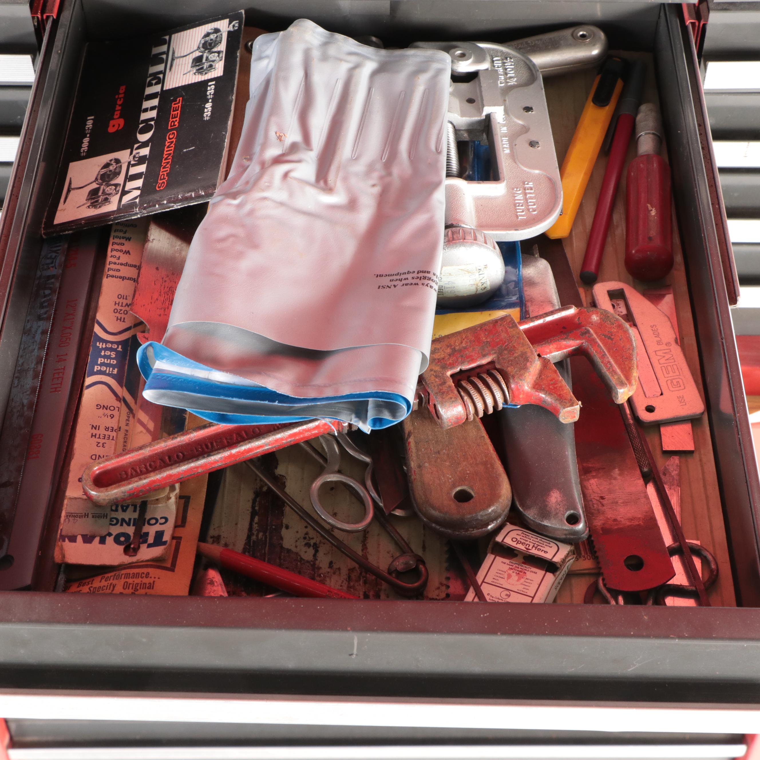 Craftsman 18-Drawer Tool Cabinet Cart with Assorted Hand Tools