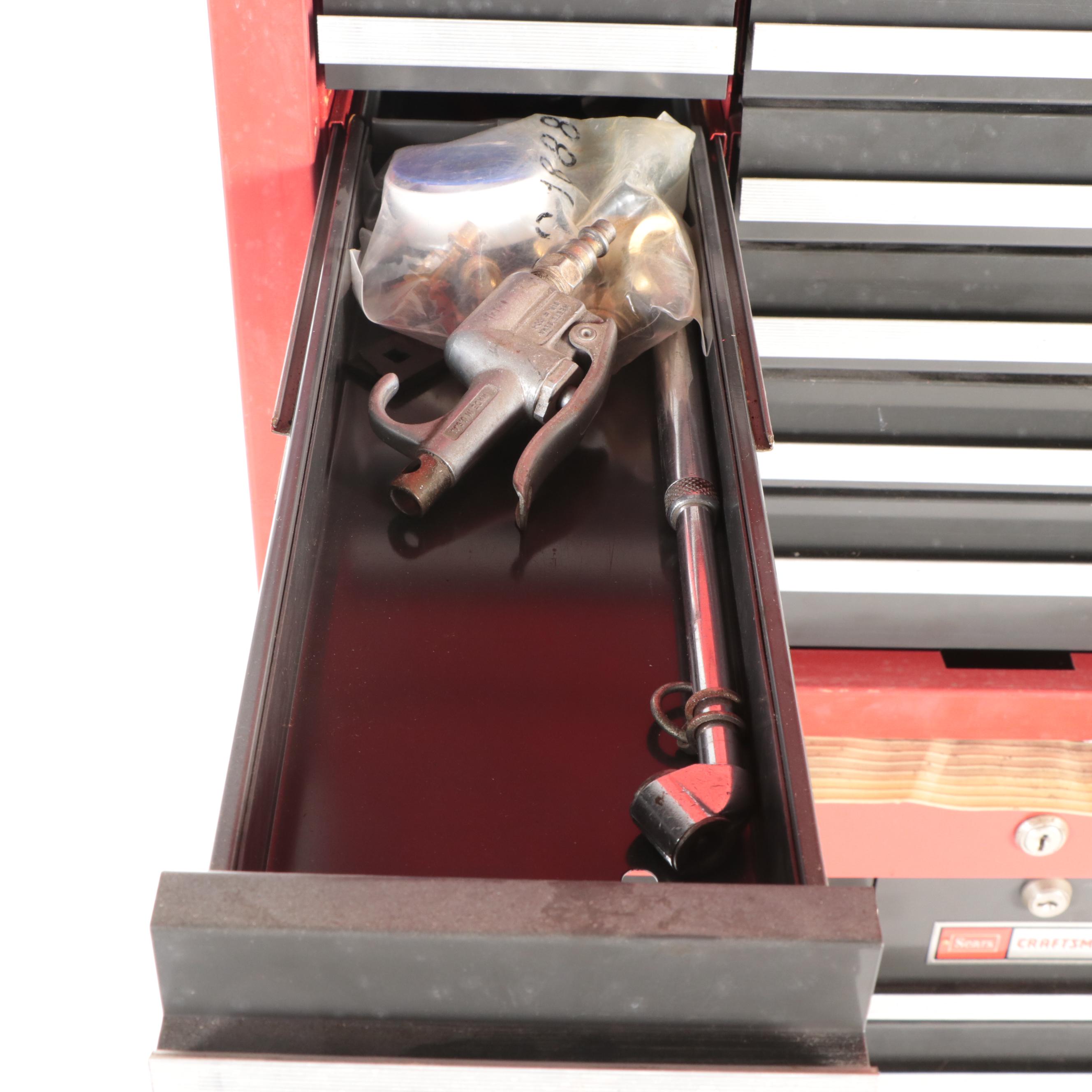 Craftsman 18-Drawer Tool Cabinet Cart with Assorted Hand Tools