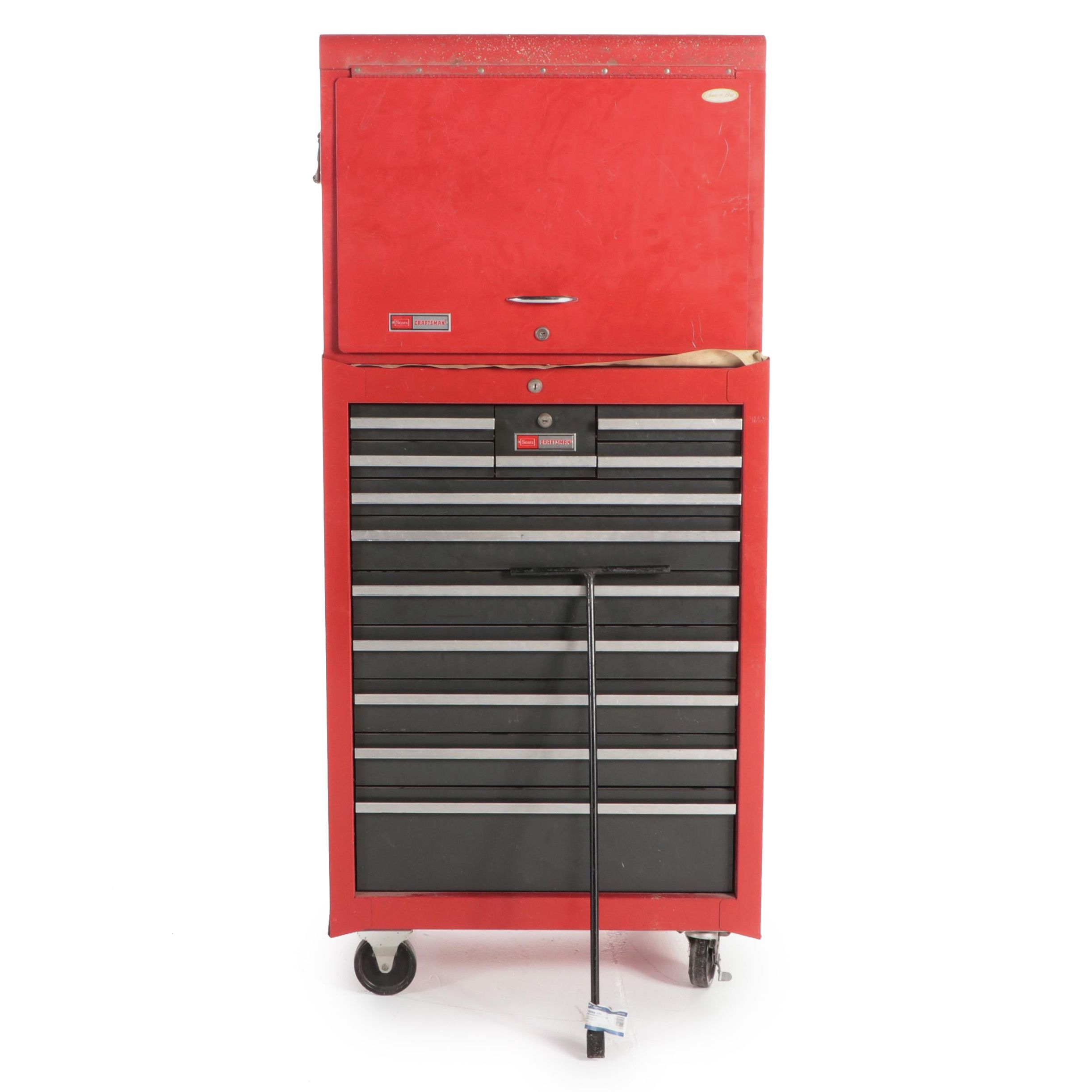 Craftsman 18-Drawer Tool Cabinet Cart with Assorted Hand Tools