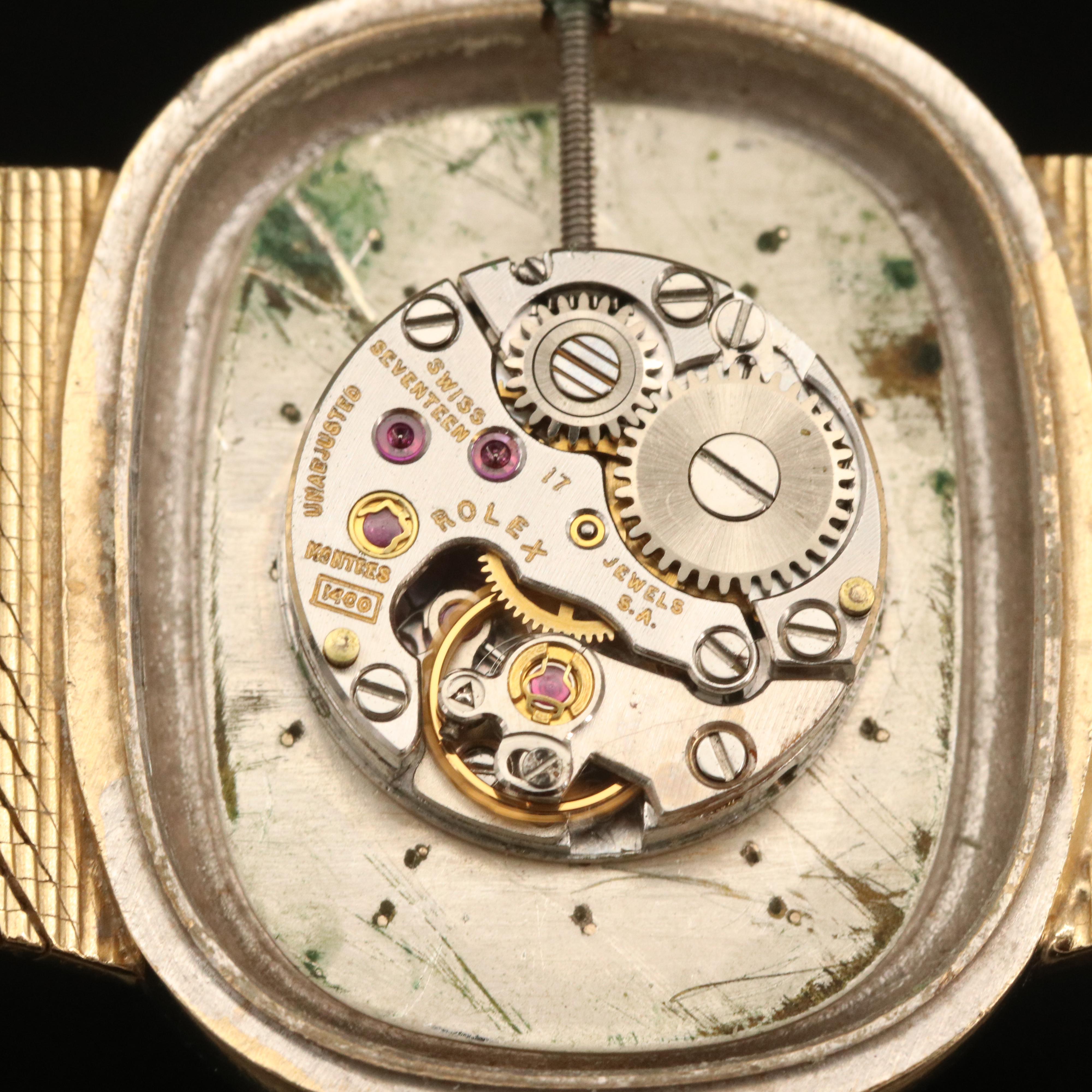 Rolex 14K Gold and Diamond Watch