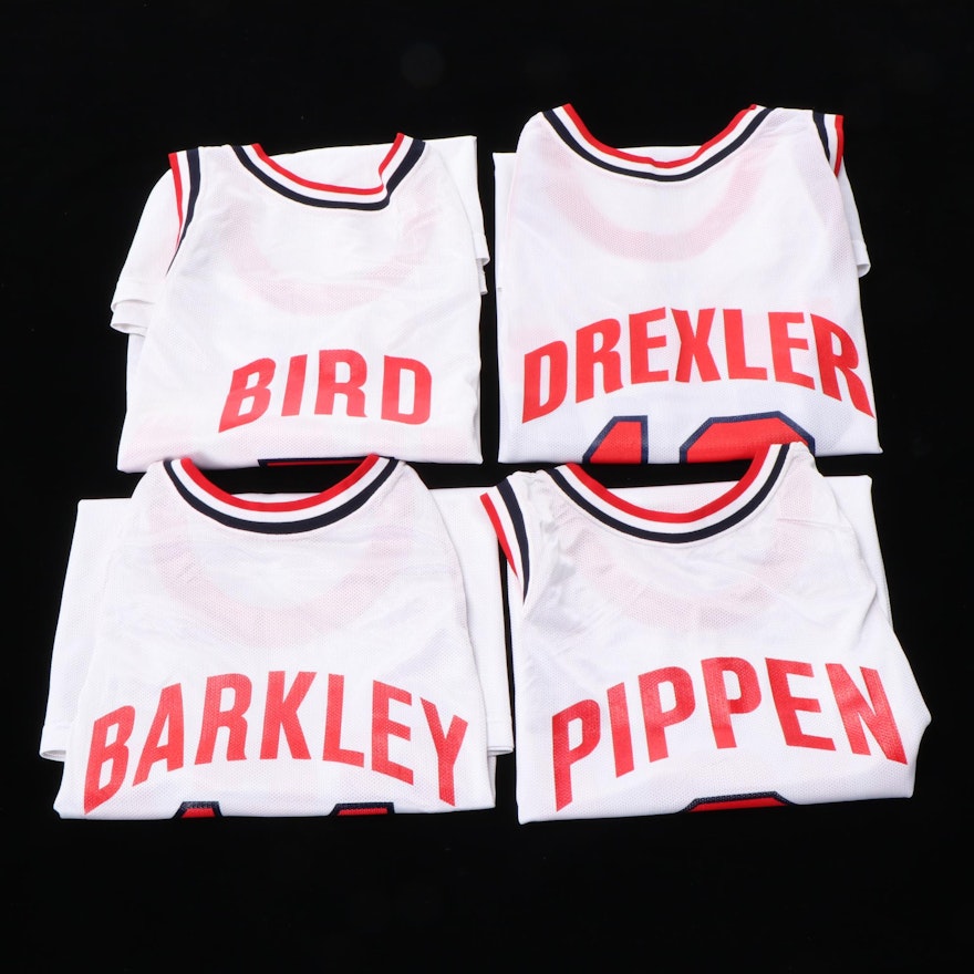 Champion USA Dream Team NBA Jerseys with Barkley, Bird, Pippen and Drexler
