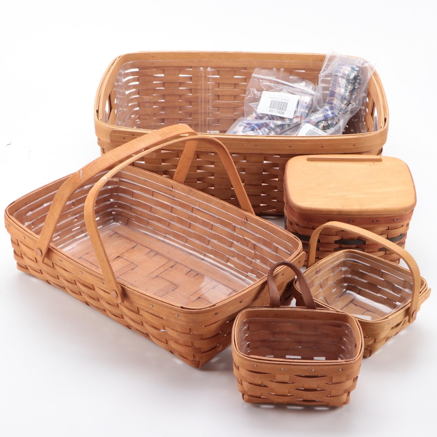 Longaberger Handwoven Maple Wood Baskets and Accessories