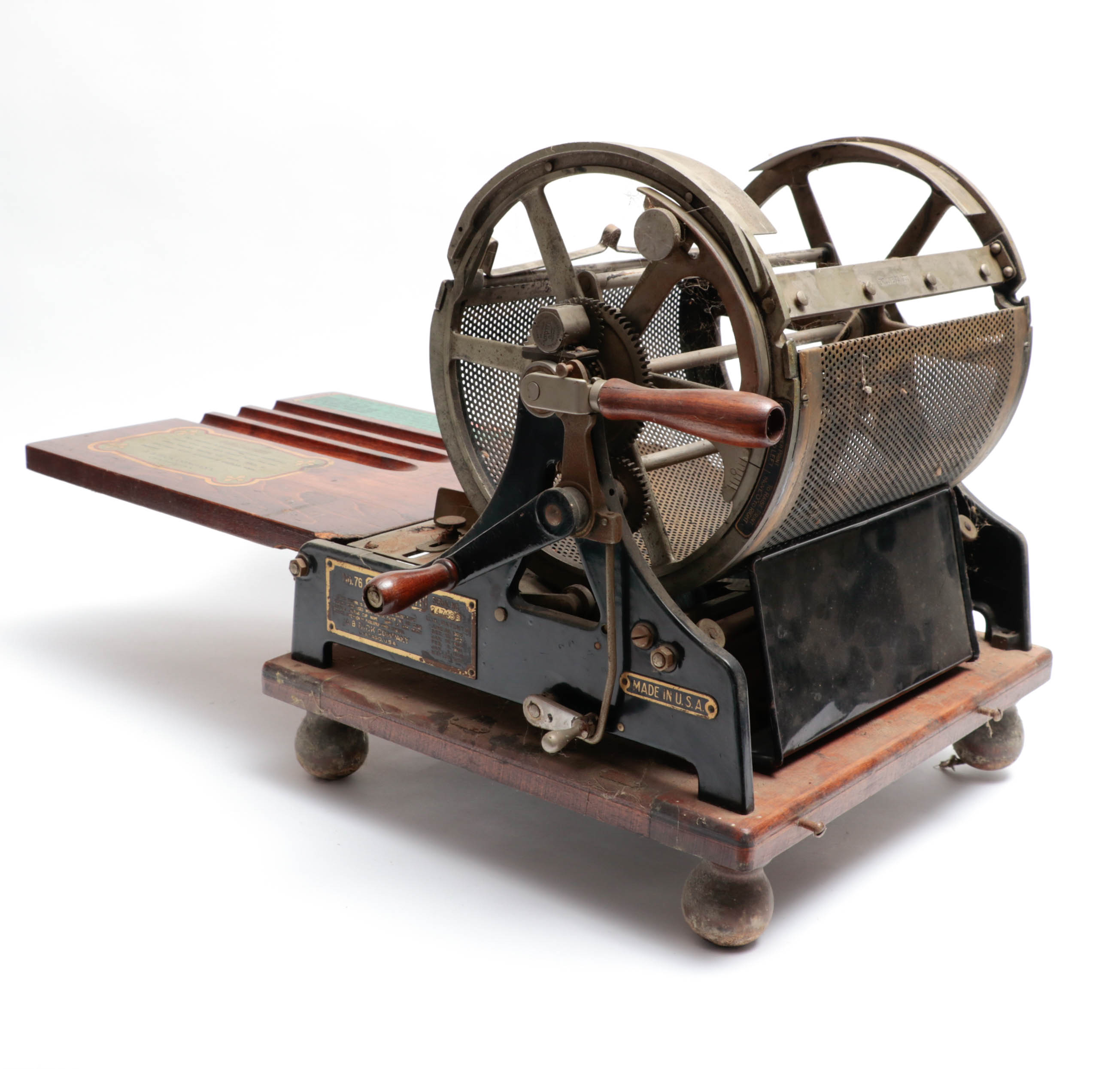 Edison's Rotary / A.B. Dick Co. No. 76 Mimeograph Machine, Early 20th Century