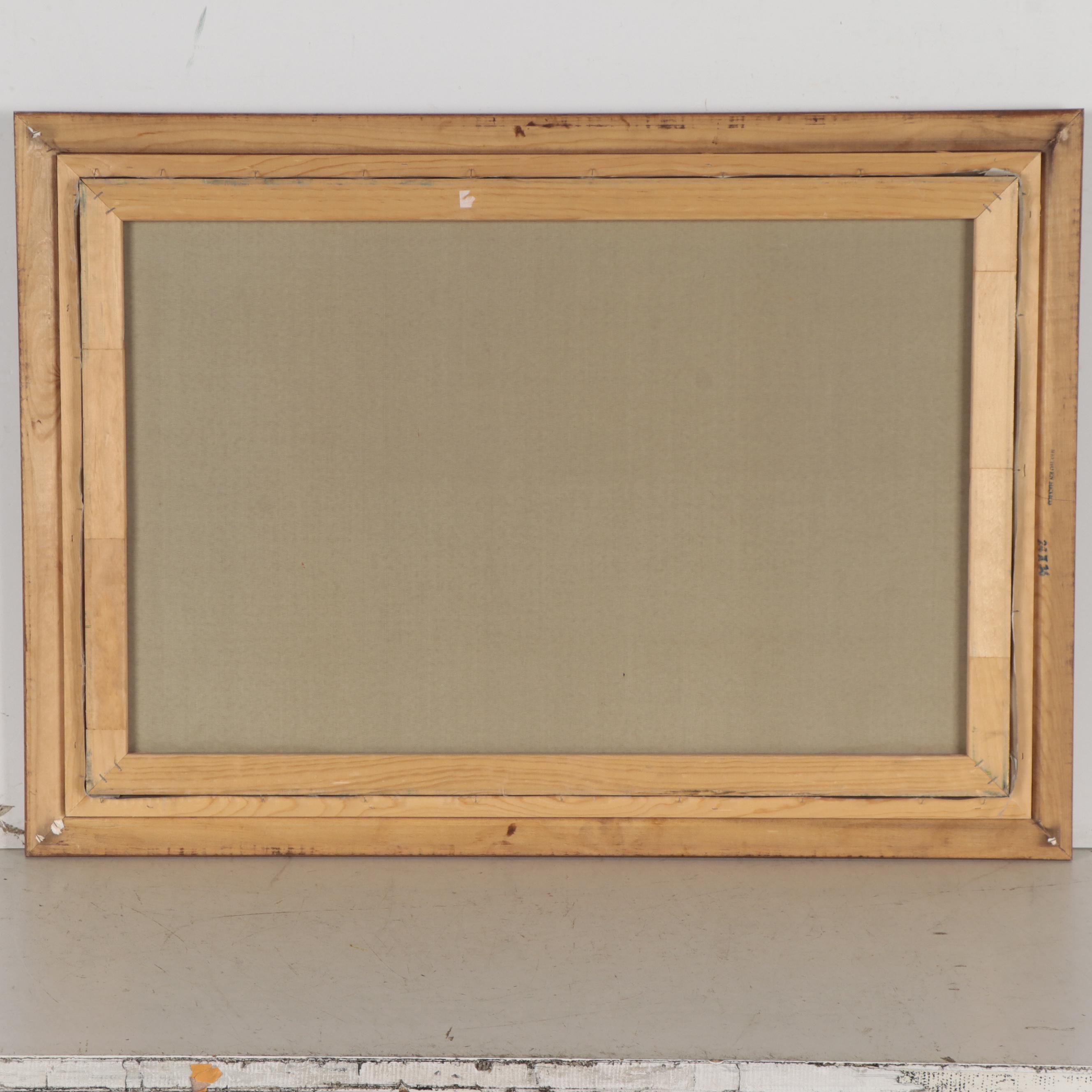 Max Taylor Oil Painting of Paris Street Scene, Late 20th Century