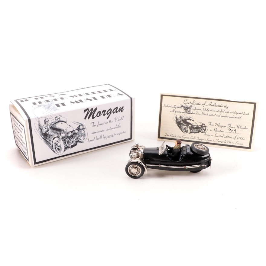 Hand-Built and Painted Morgan 1938 Super-Sports Beetleback Model Car