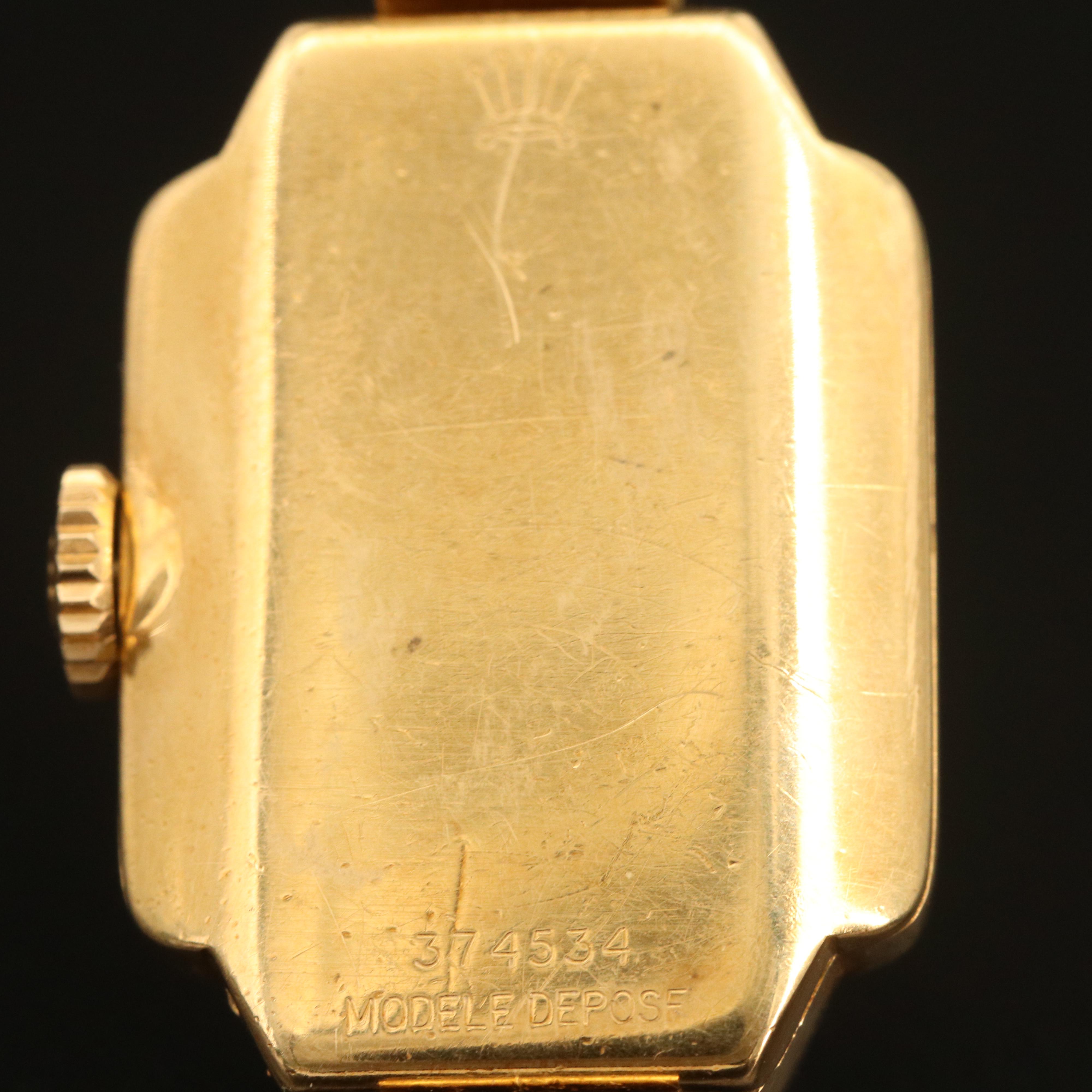 Rolex Vintage 18K Stem Wind Watch