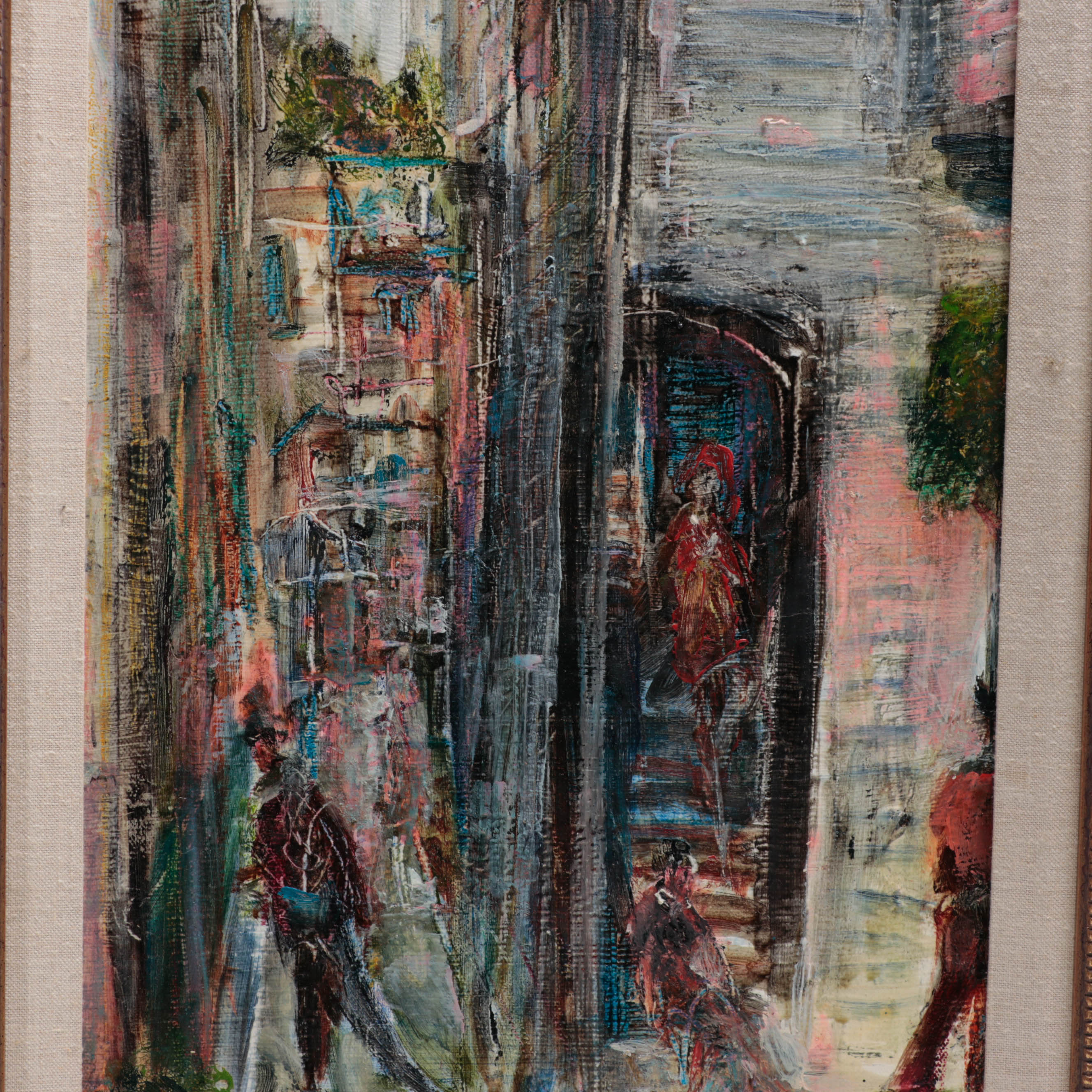 Pascal Cucaro Street Scene Oil Painting