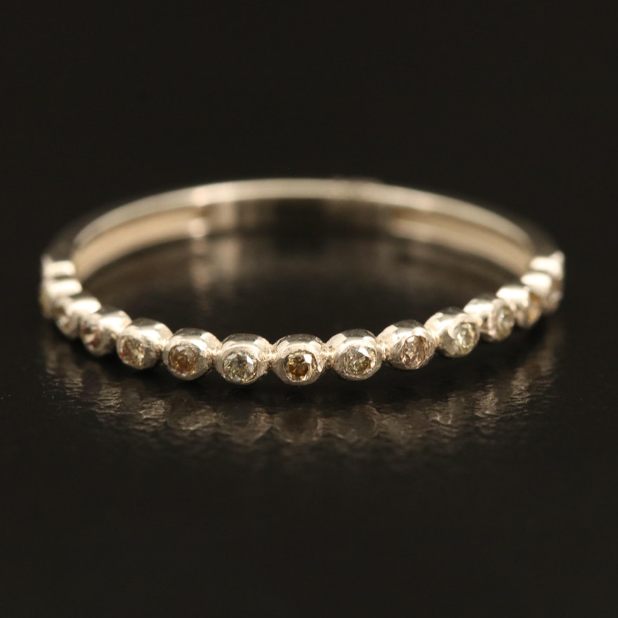 14K Bezel Set 0.18 CTW Diamond Band