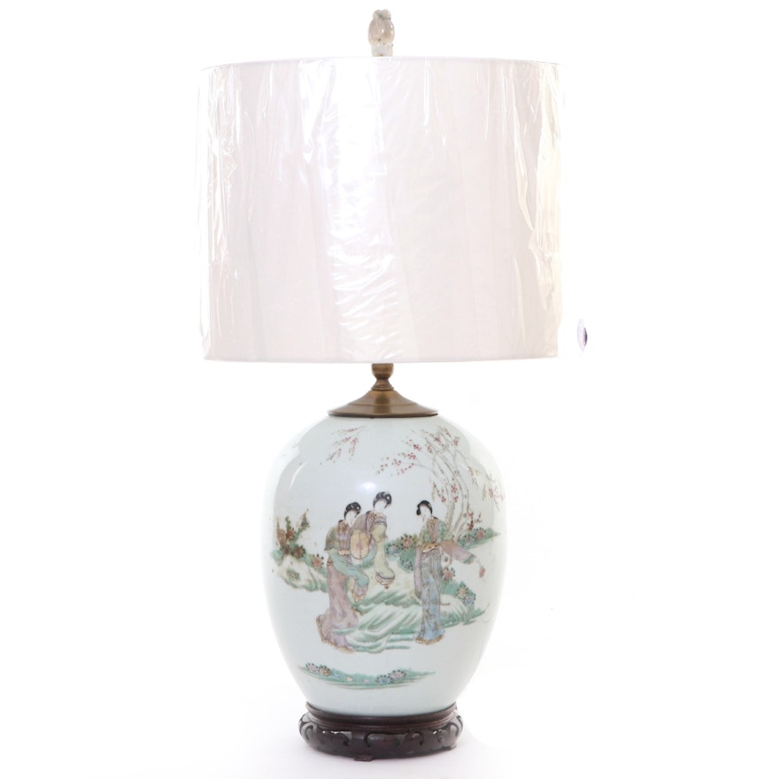 Japanese Ginger Jar Table Lamp