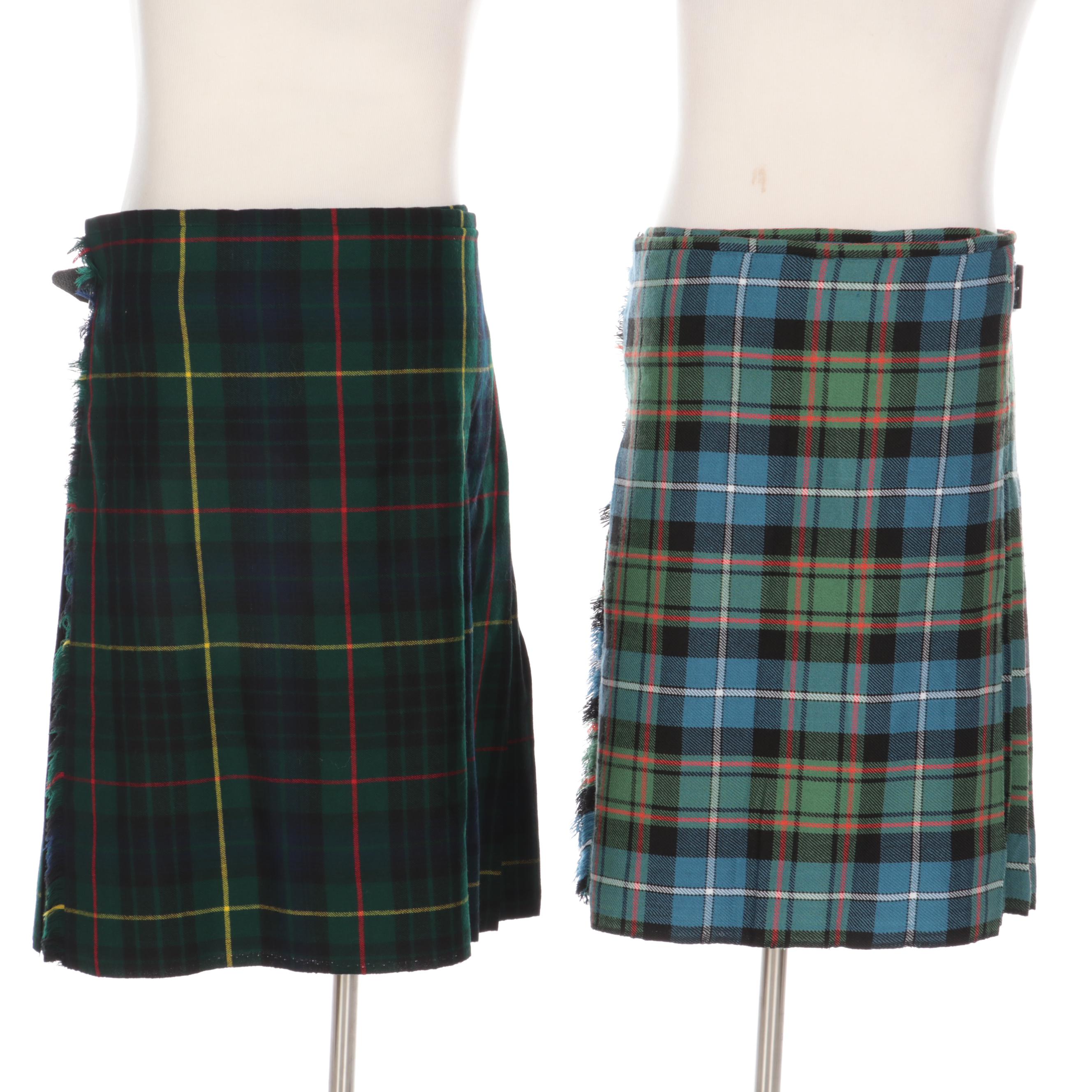 The Scotch House Farquharson Tartan Kilt and Stillwater Kilt in Mackenzie Tartan