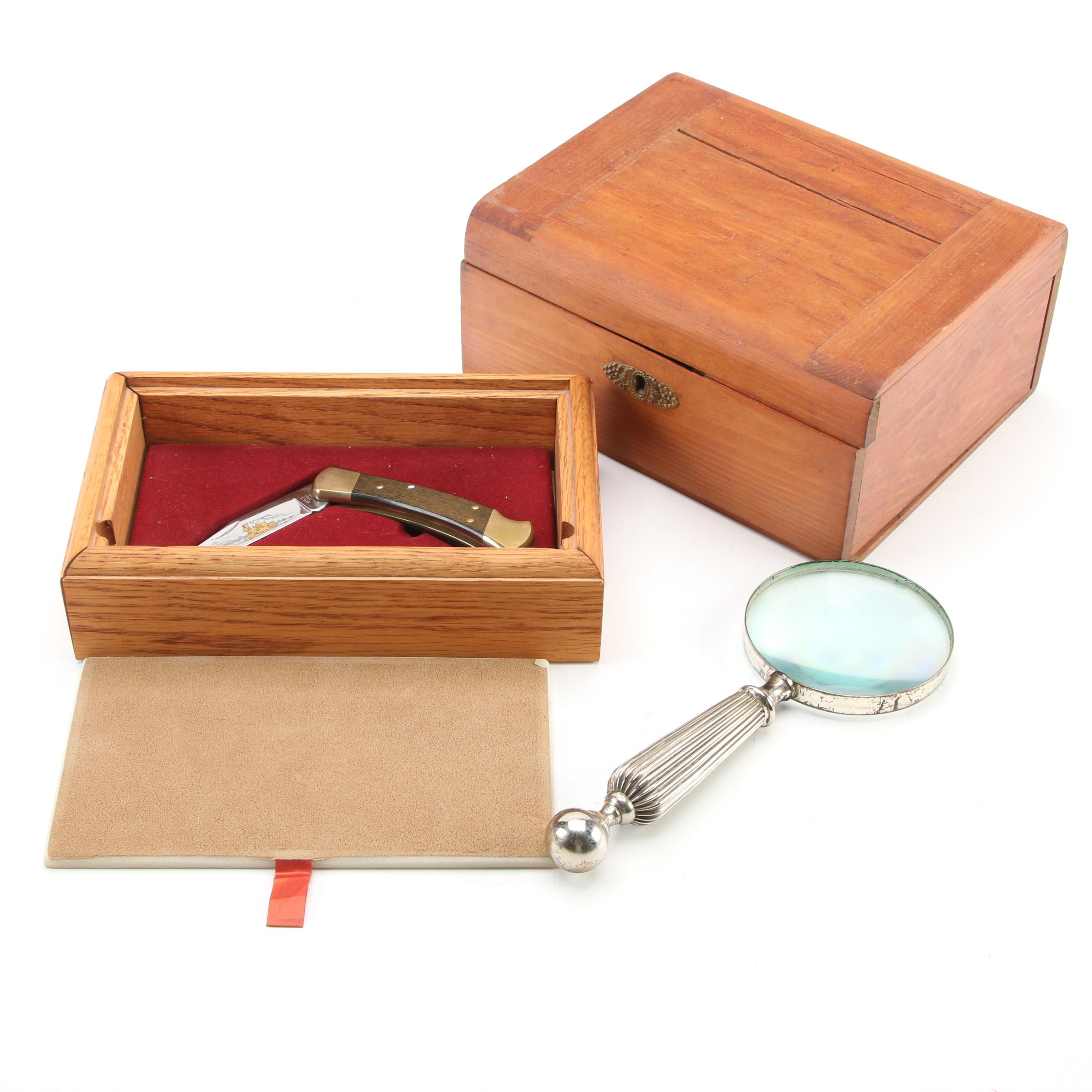 Buck 110 Locomotive Limited Edition Folding Knife in Presentation Box and More