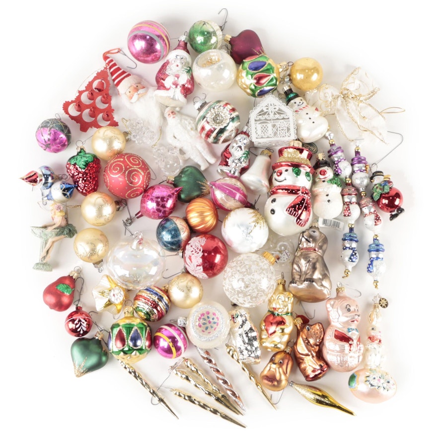 Christopher Radko, Shiny Brite and Other Blown Glass Christmas Ornaments