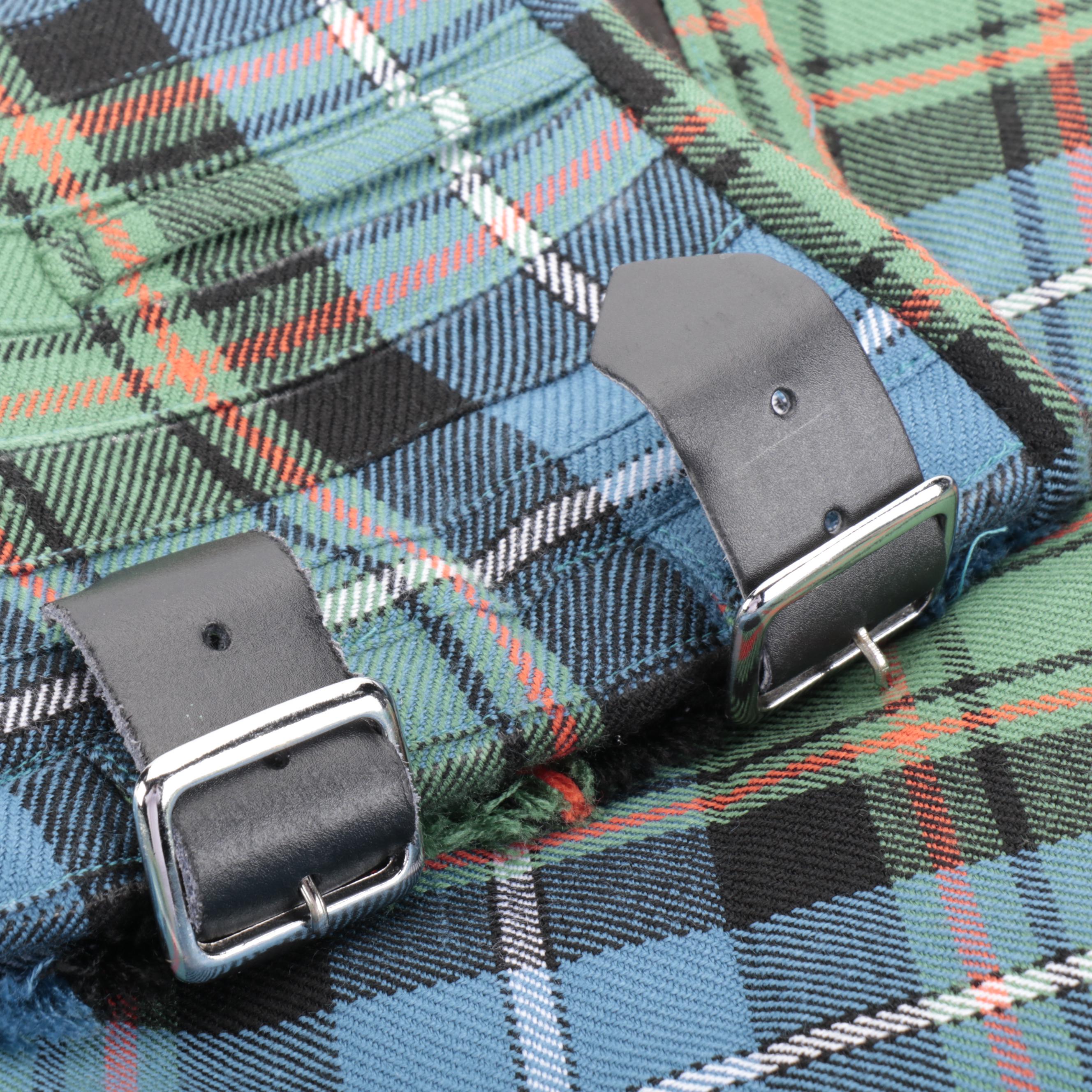 The Scotch House Farquharson Tartan Kilt and Stillwater Kilt in Mackenzie Tartan
