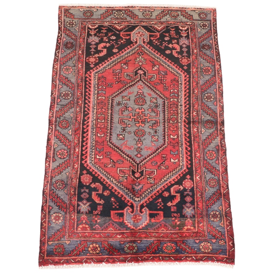 4' x 6'8 Hand-Knotted Persian Tuyserkan Area Rug