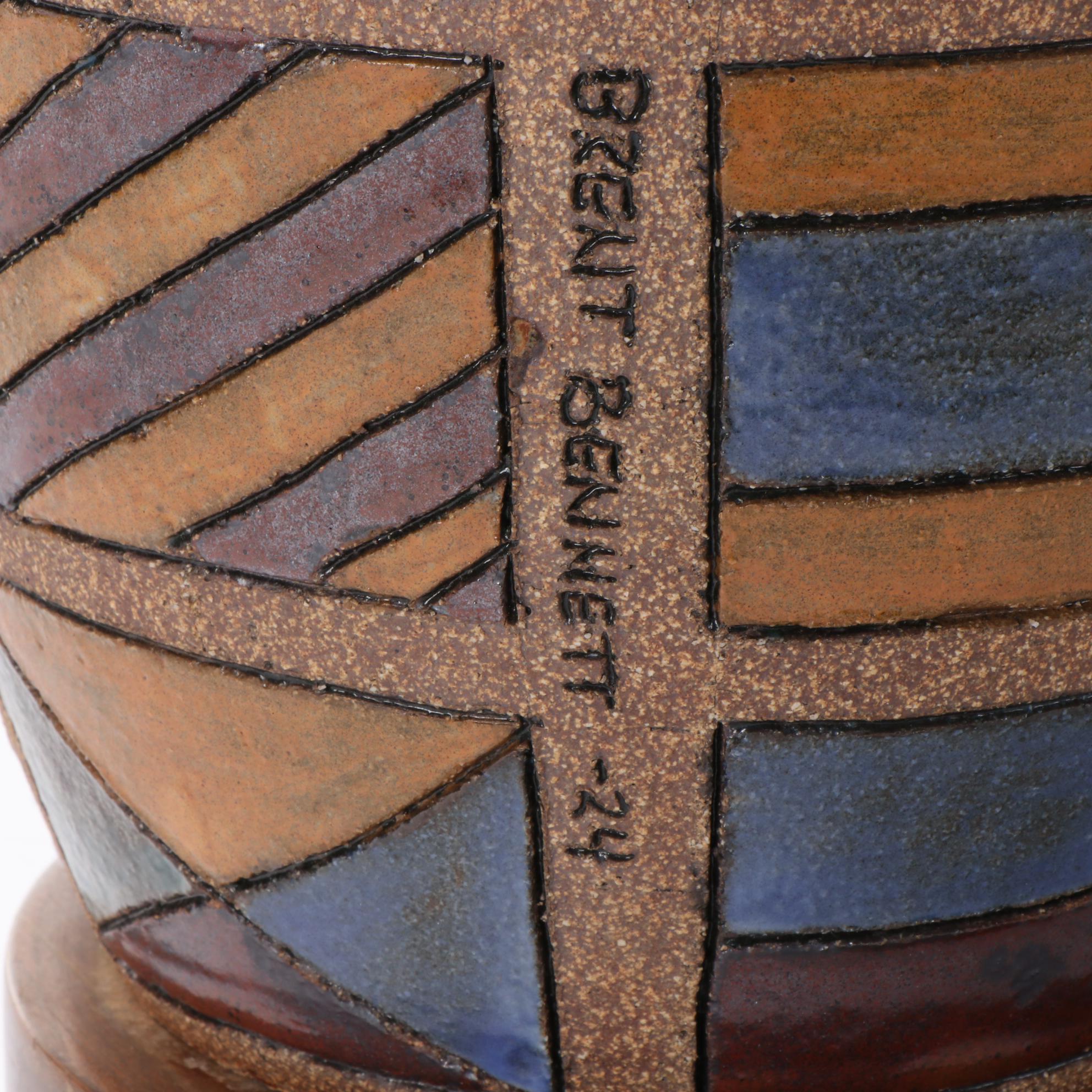 Brent Bennett Original MCM Table Lamp with Fiberglass Shade