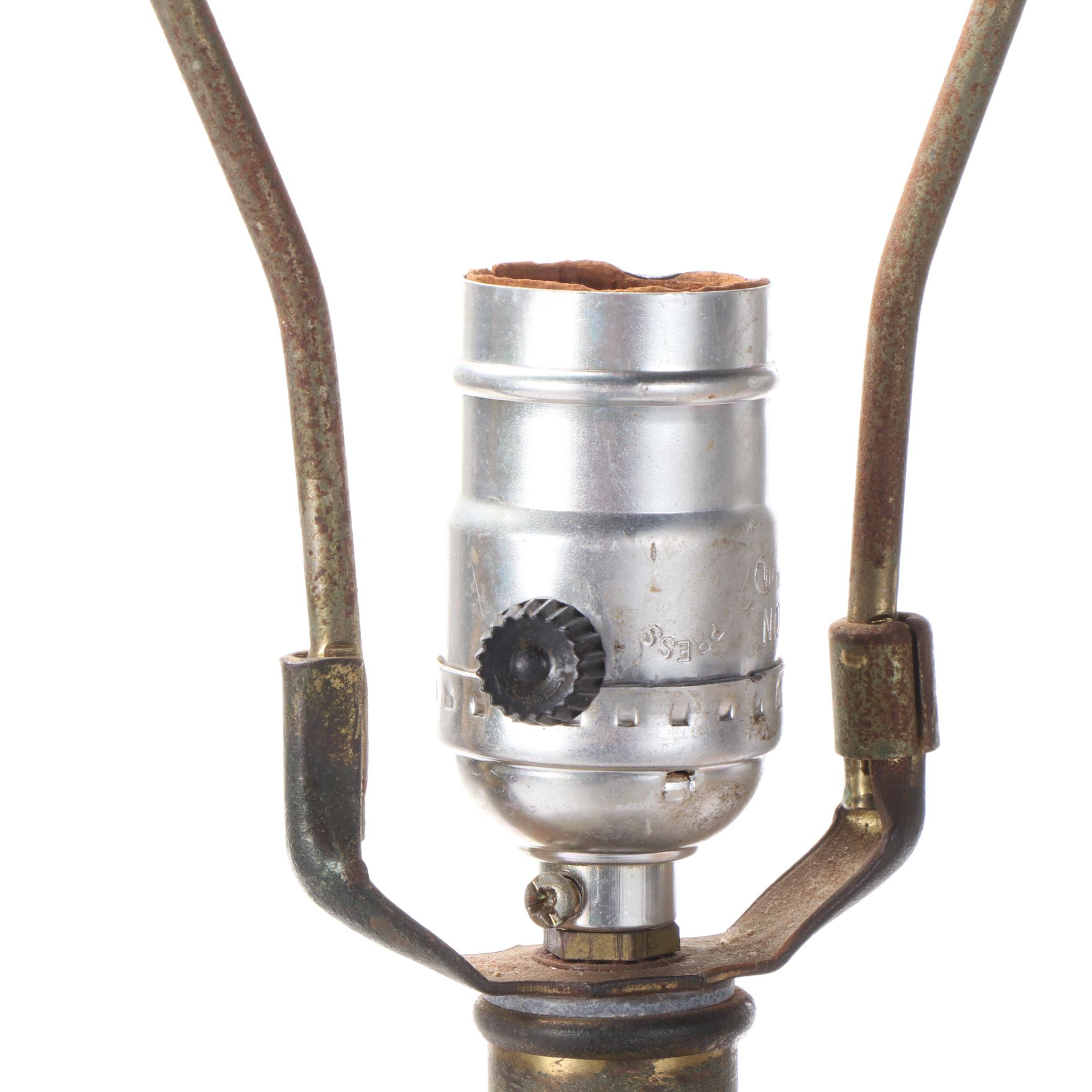 Brent Bennett Original MCM Table Lamp with Fiberglass Shade