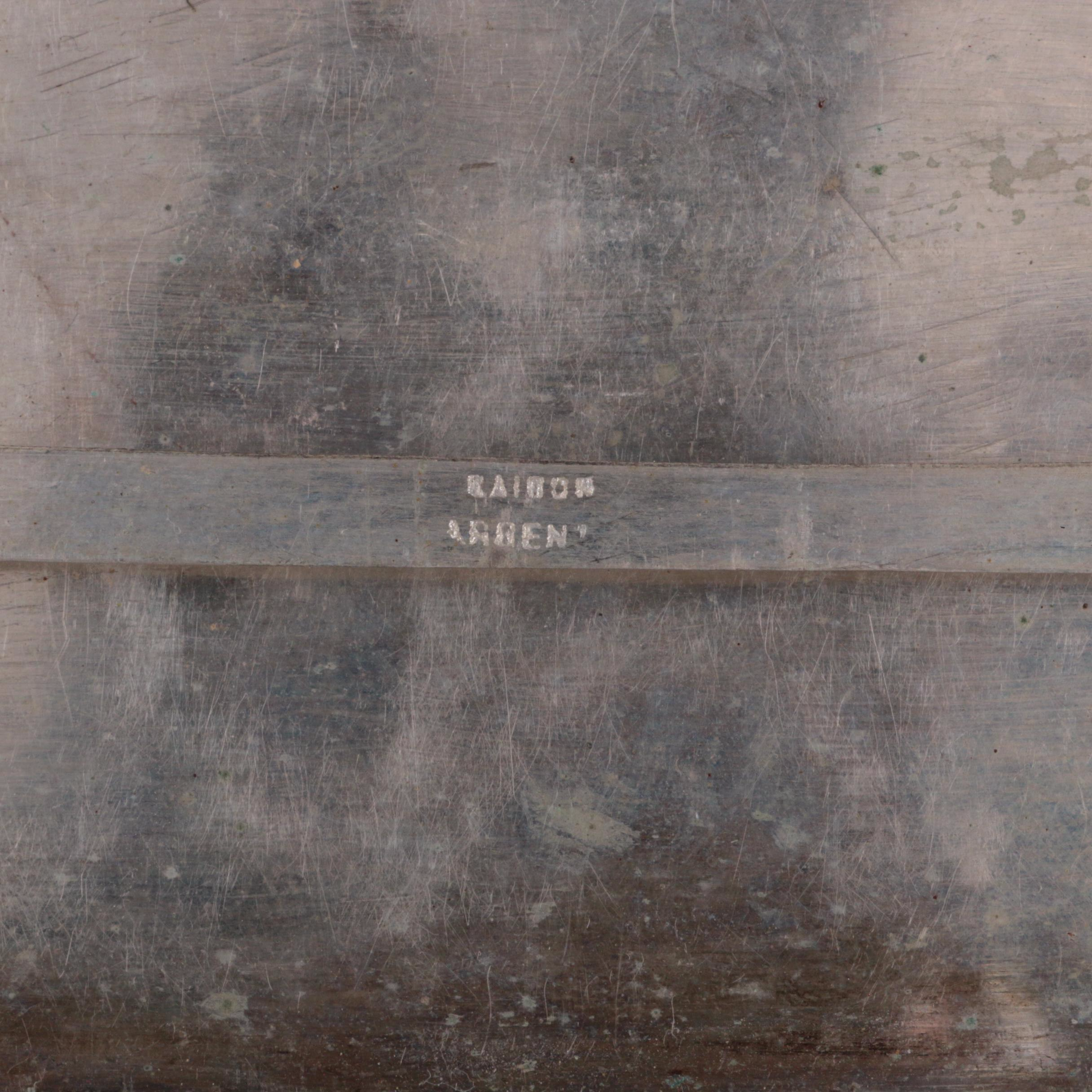 Chinese Export Silver Plate Repoussé Dragon Cigarette Case, Mid-20th Century