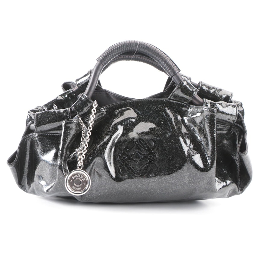 Loewe Aire Medium Hobo Bag in Glitter Patent Leather