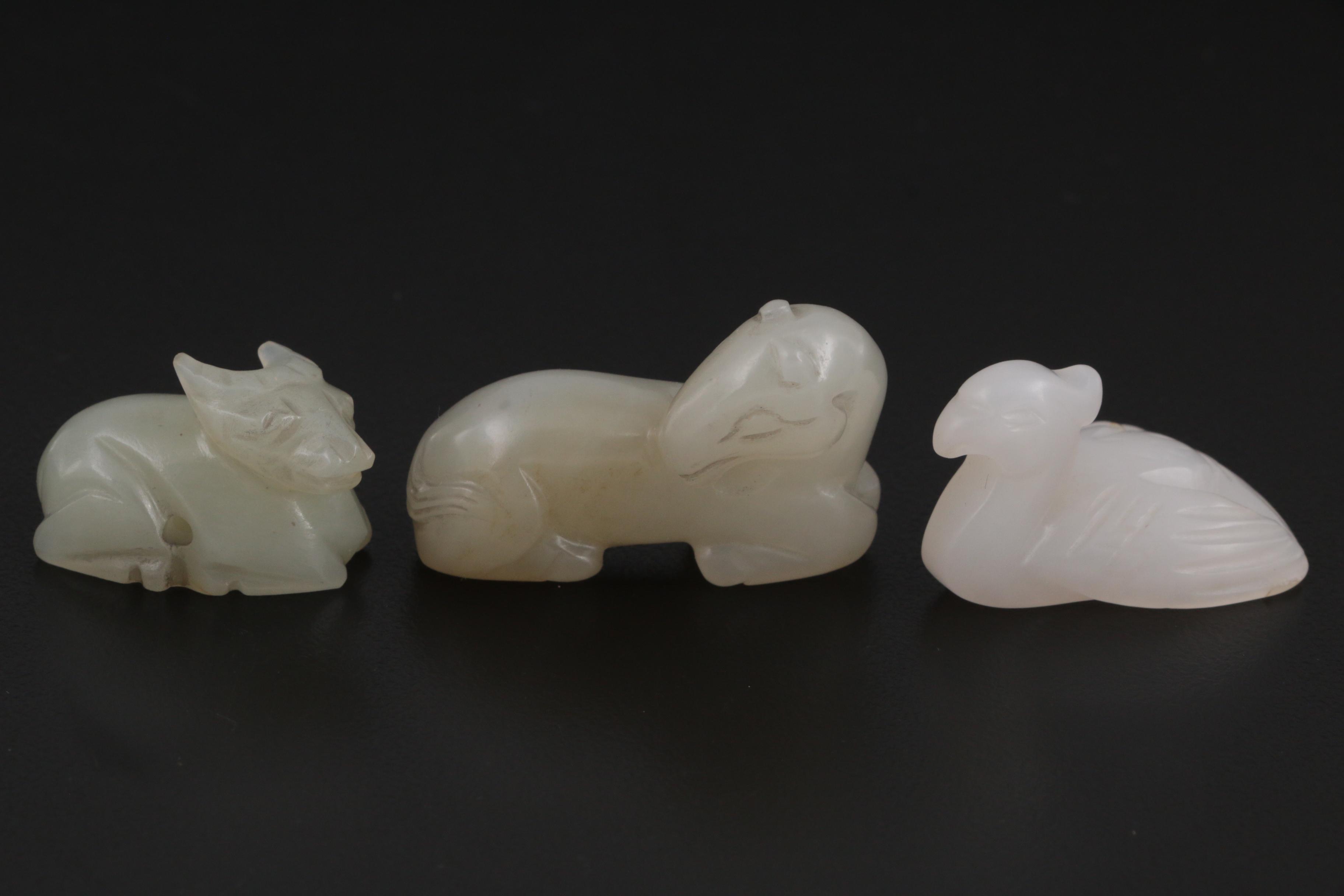 Japanese Carved Stone Netsuke Beads