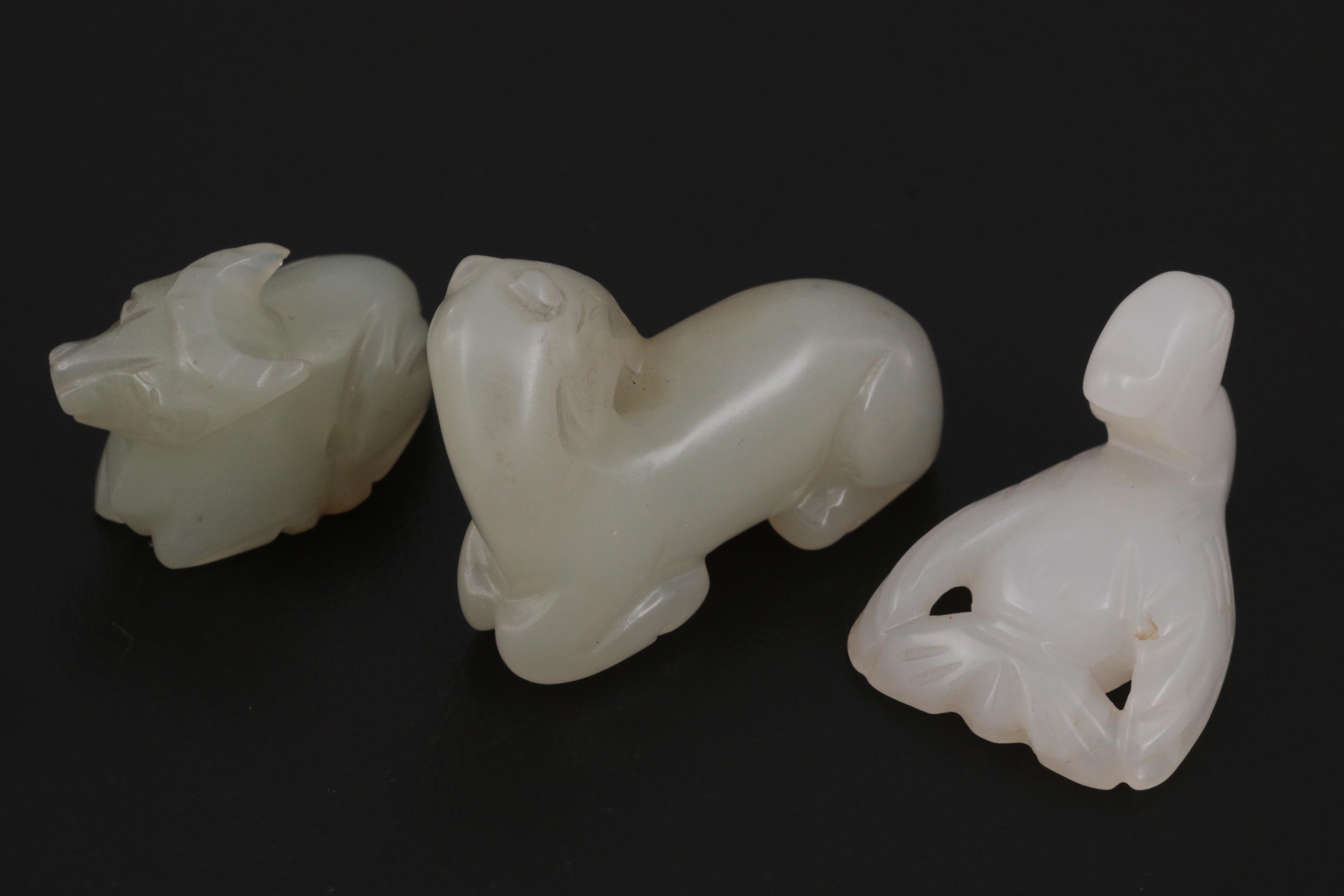 Japanese Carved Stone Netsuke Beads