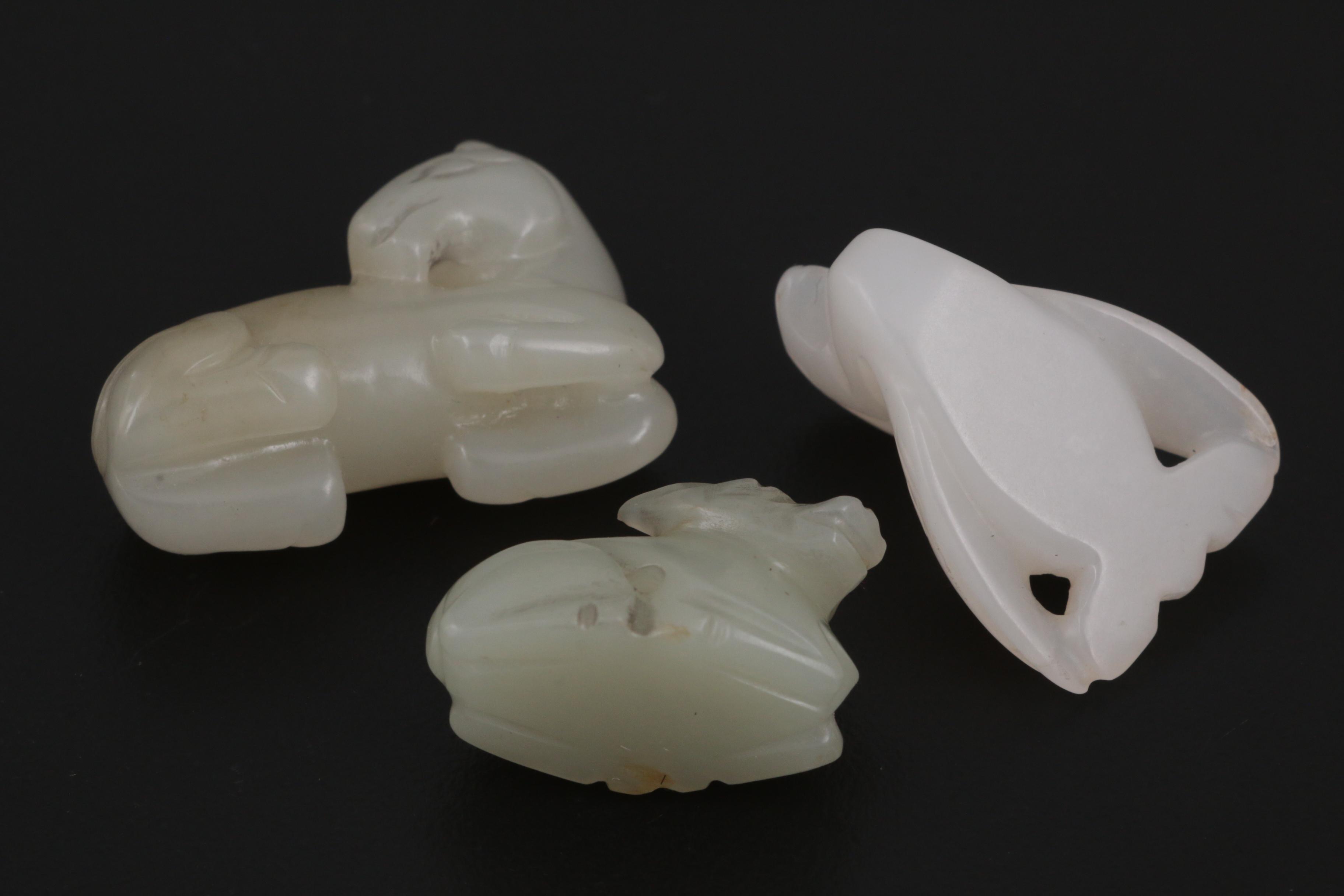 Japanese Carved Stone Netsuke Beads