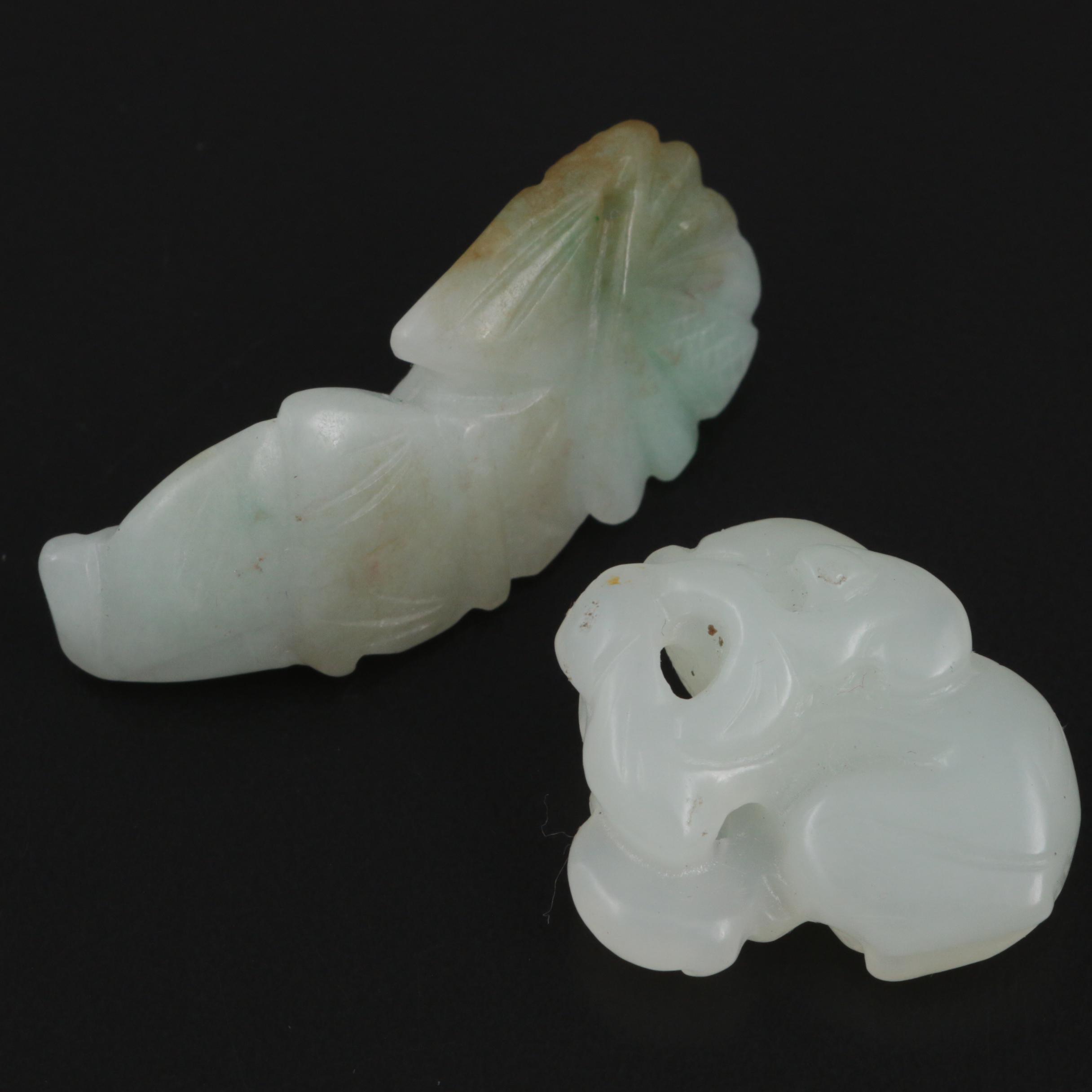 Japanese Carved Stone Netsuke Beads