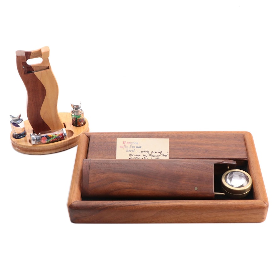 Henry Bergeson and Other Handcrafted Wooden Kaleidoscopes and Accessories
