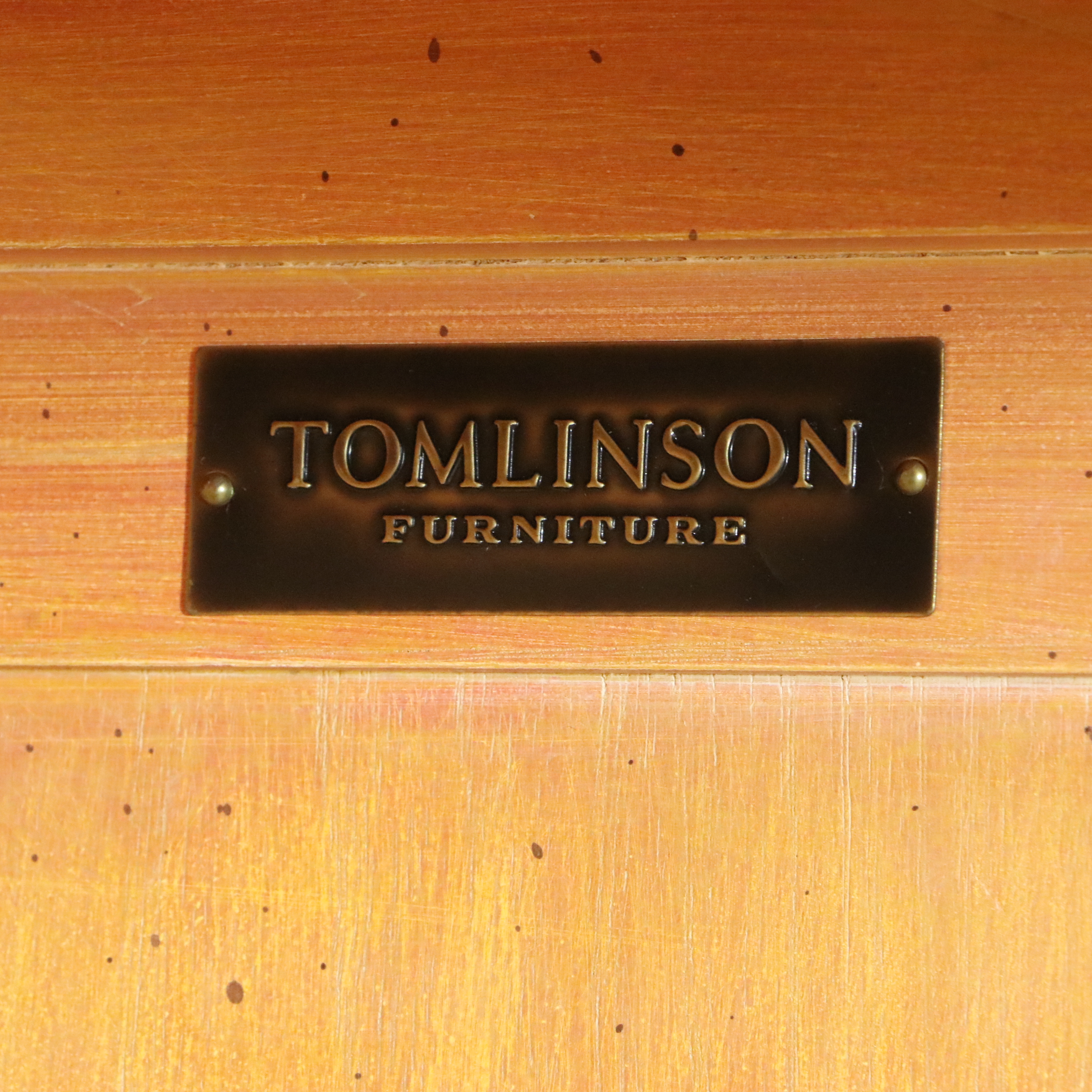 Tomlinson Furniture Pagoda Motif Illuminated China Cabinet, Mid-20th Century