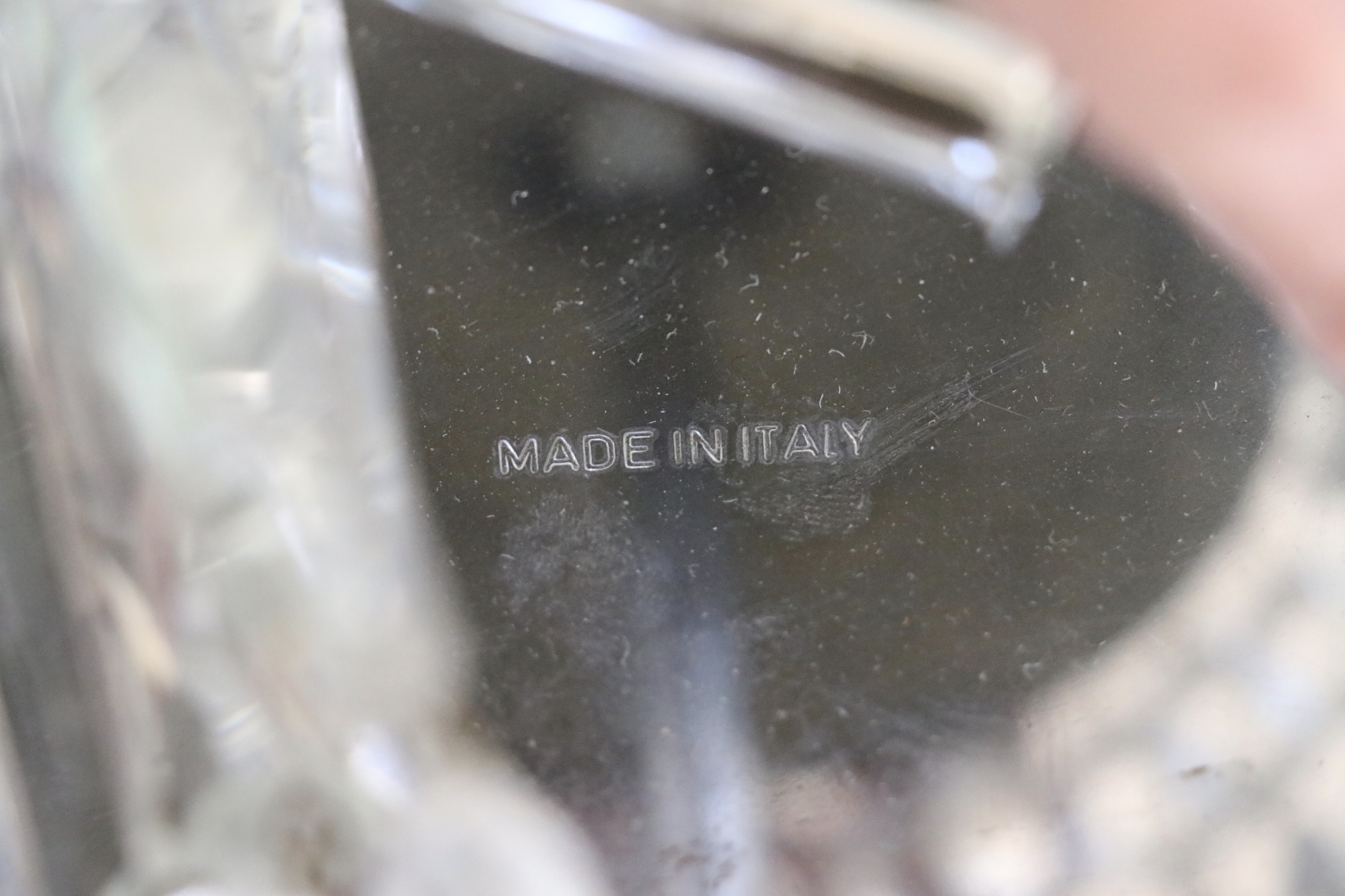 Italian Crystal Flush Mount Chandelier