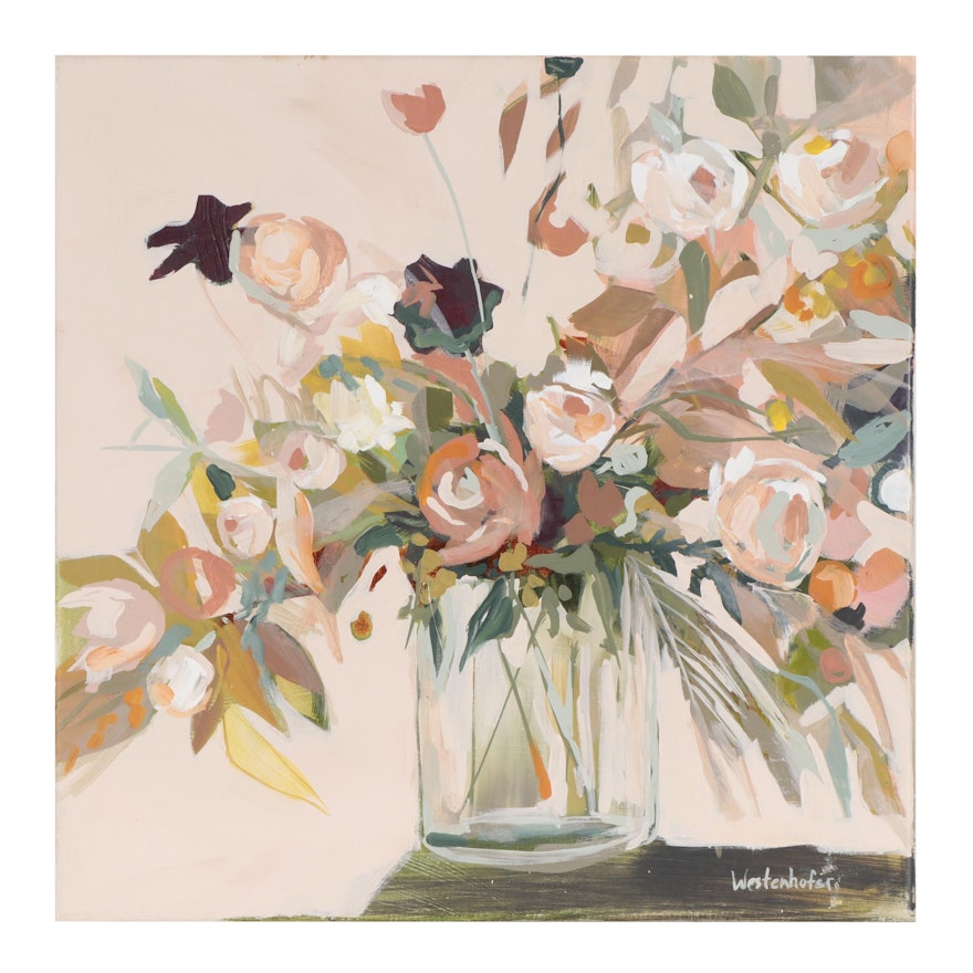 Jenny Westenhofer Floral Still Life Oil Painting