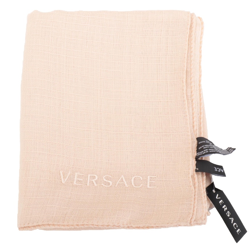 Versace Collection Wrap in Silk/Wool Blend