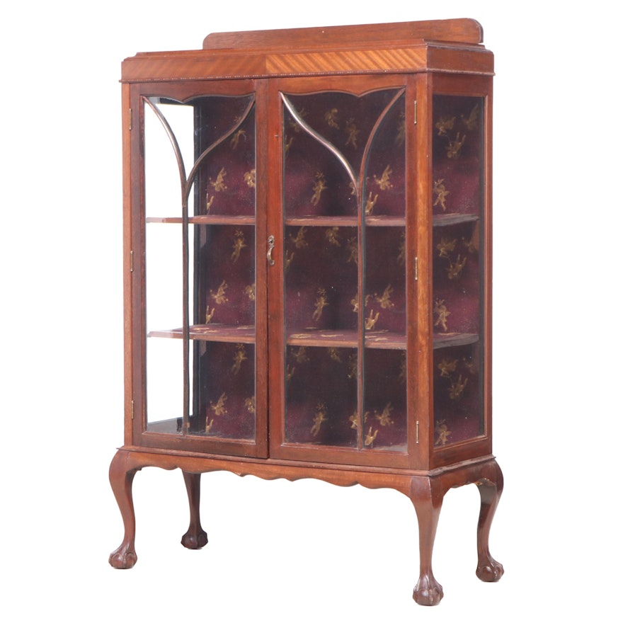 Chippendale Style Mahogany Display Cabinet, Early 20th Century