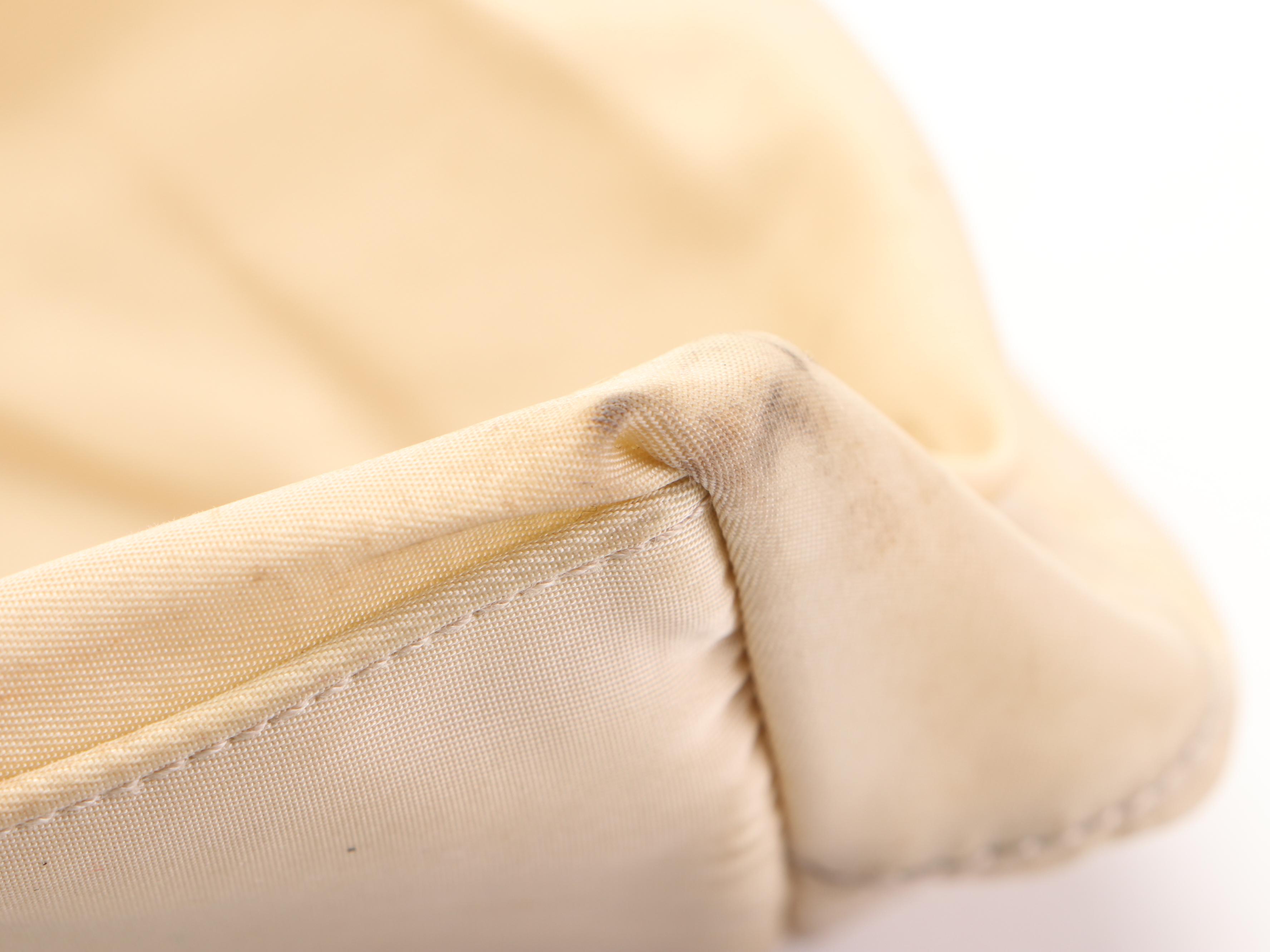 Prada Tessuto Tote in Beige Nylon and Leather Trim