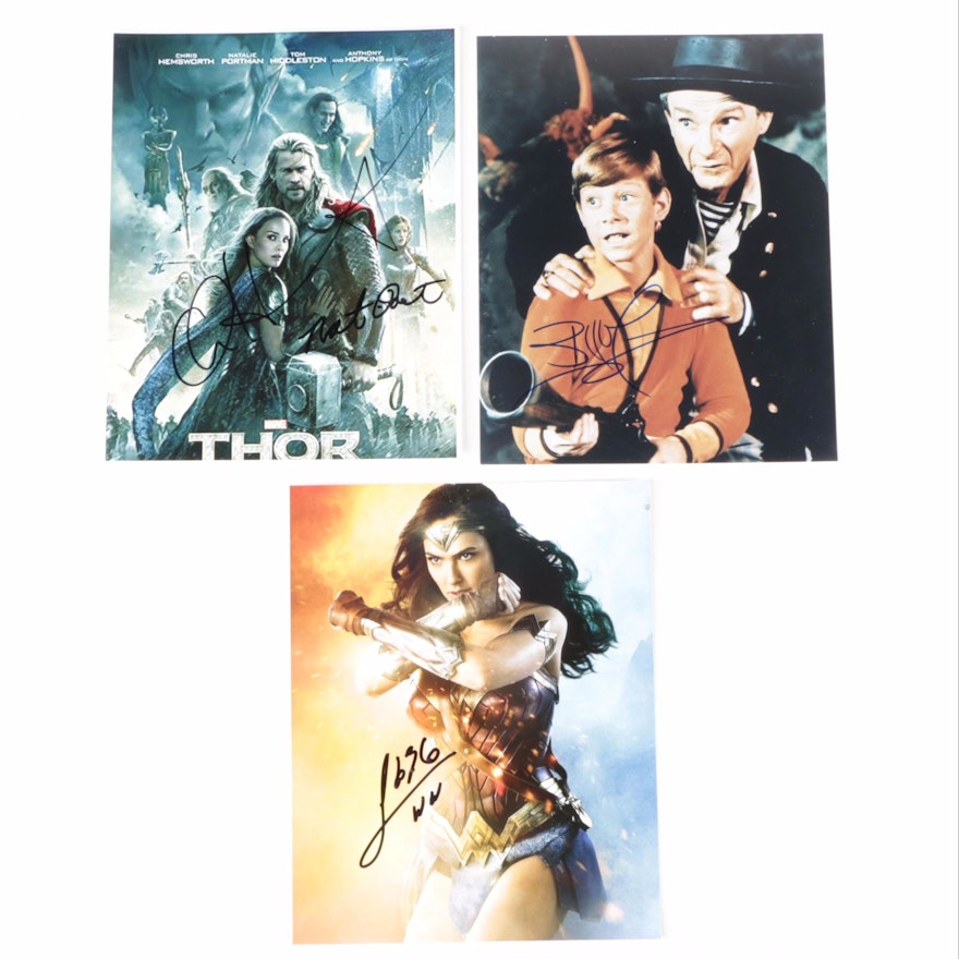 Gal Gadot "Wonder Woman," Chris Hemsworth "Thor," and Others Signed Photo Prints