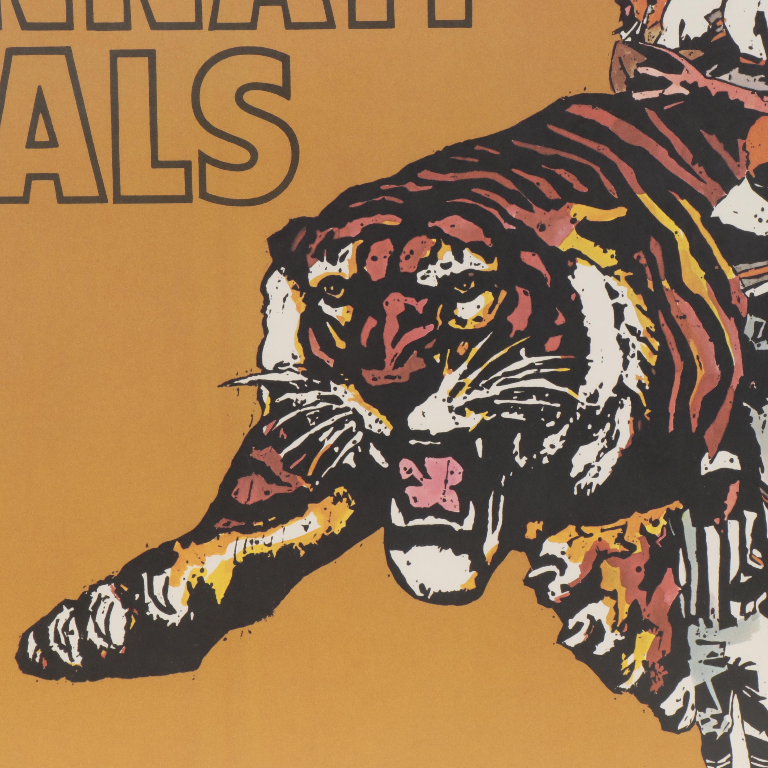 1970 Paul Brown Hall of Fame Owner and Head Coach Signed  NFL Bengals Poster