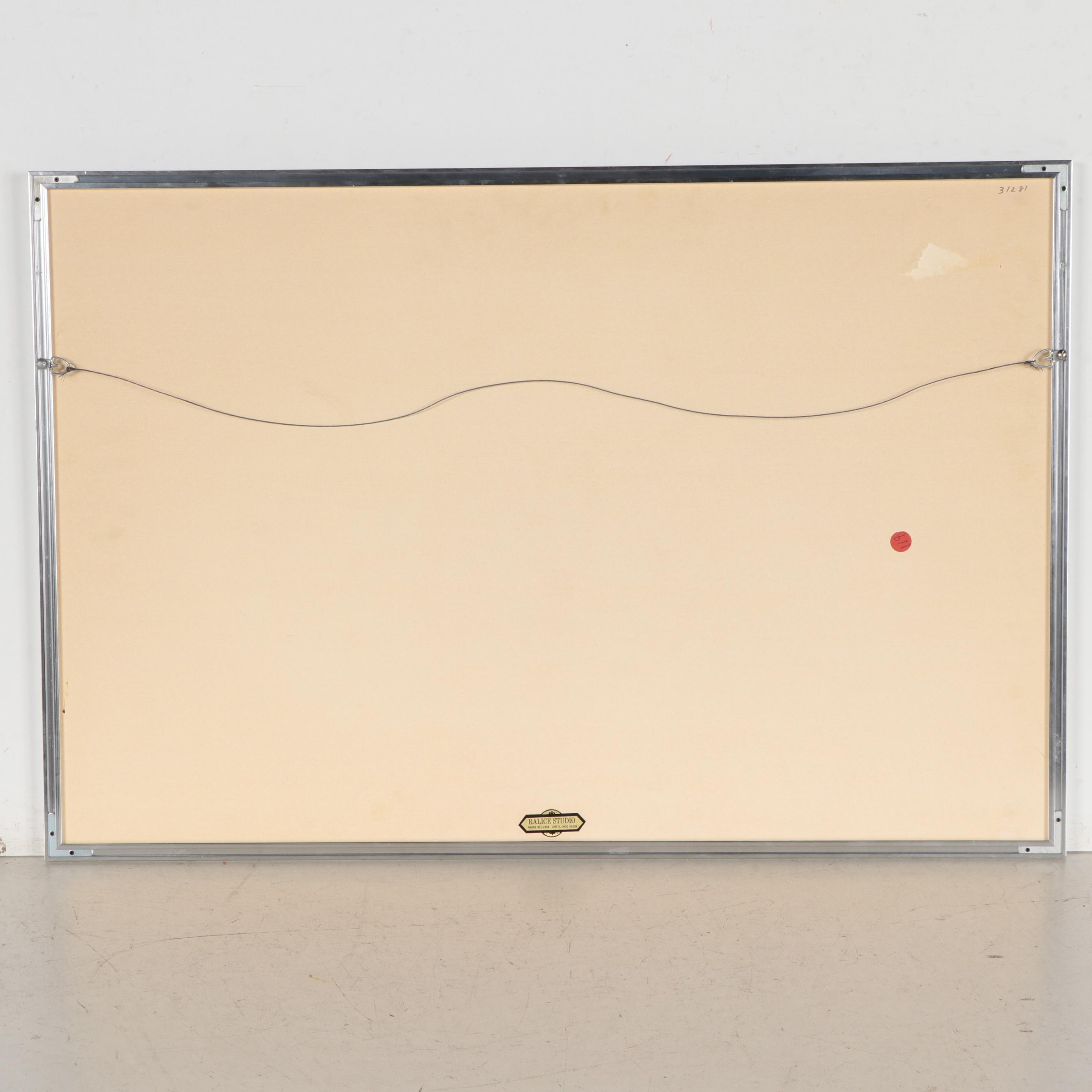 1970 Paul Brown Hall of Fame Owner and Head Coach Signed  NFL Bengals Poster