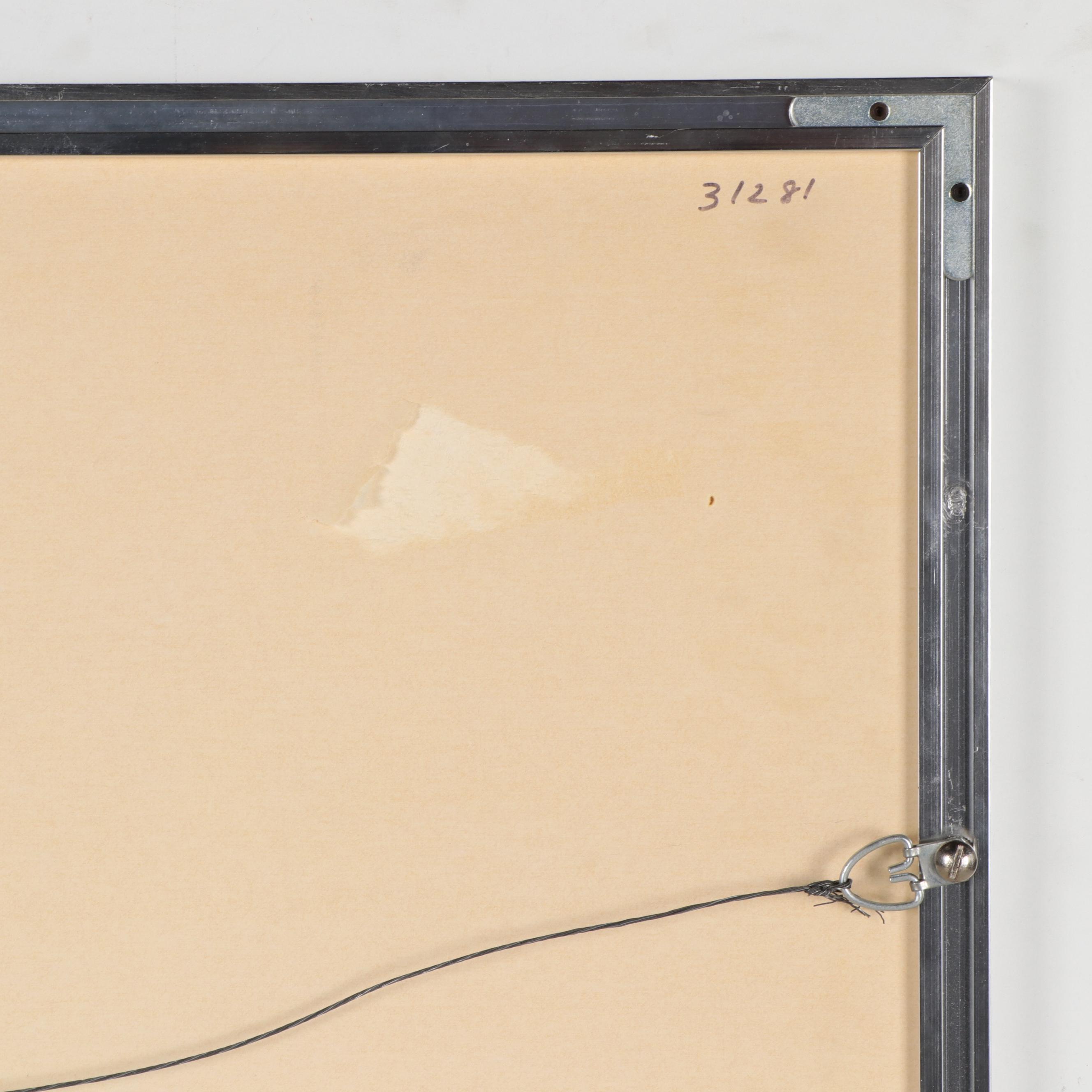 1970 Paul Brown Hall of Fame Owner and Head Coach Signed  NFL Bengals Poster