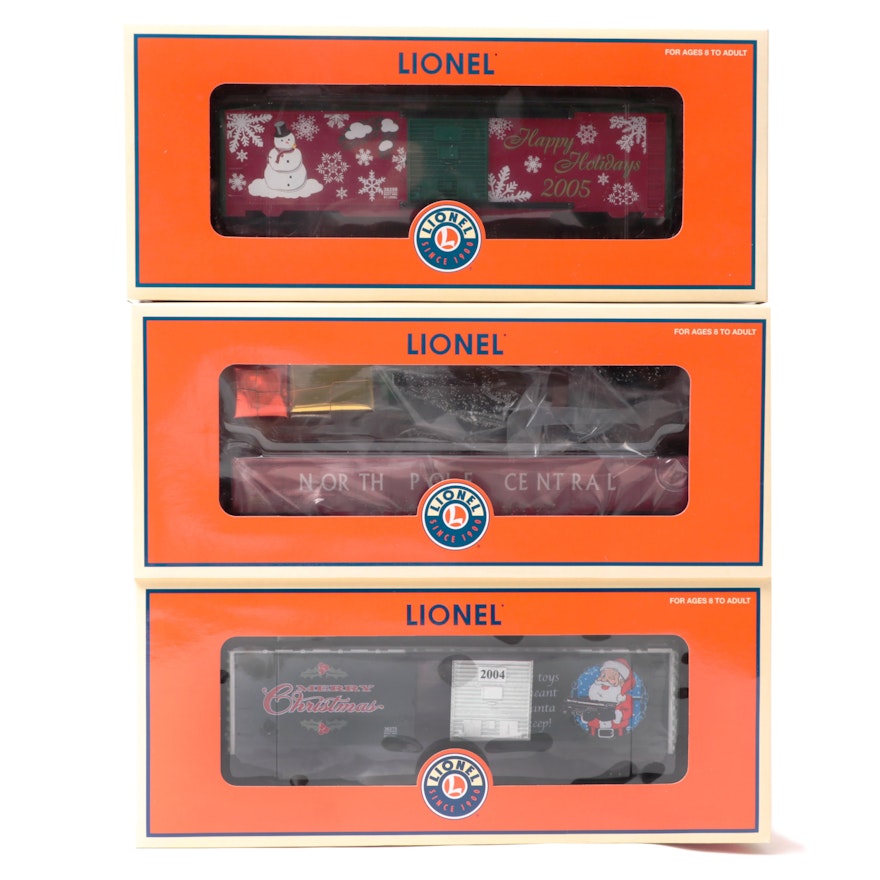 Lionel O Gauge Christmas Freight Cars